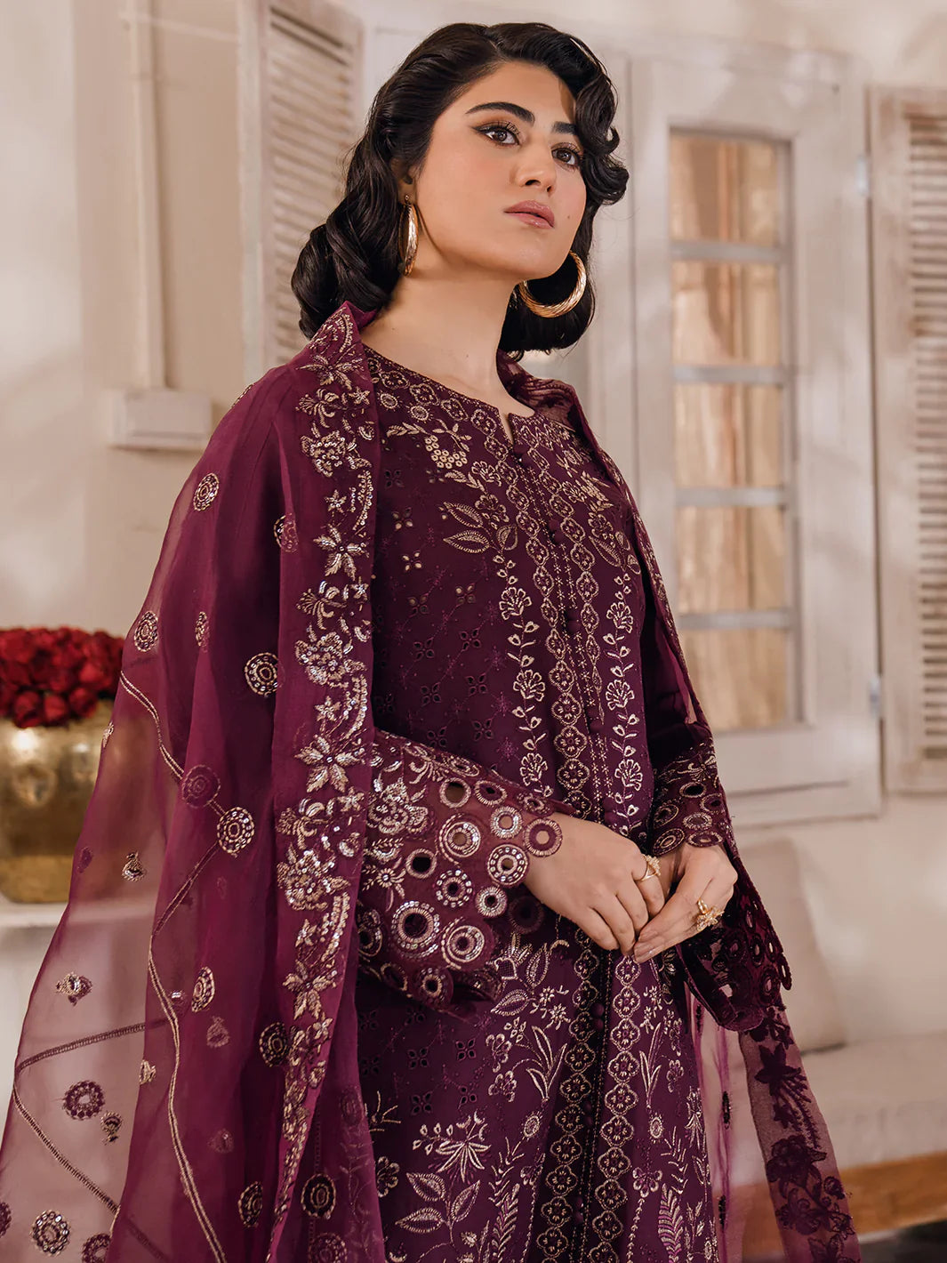 Bin Ilyas | Naqsh Luxury Lawn | Emire - Official Bin Ilyas stockist in UK - Sakeena London