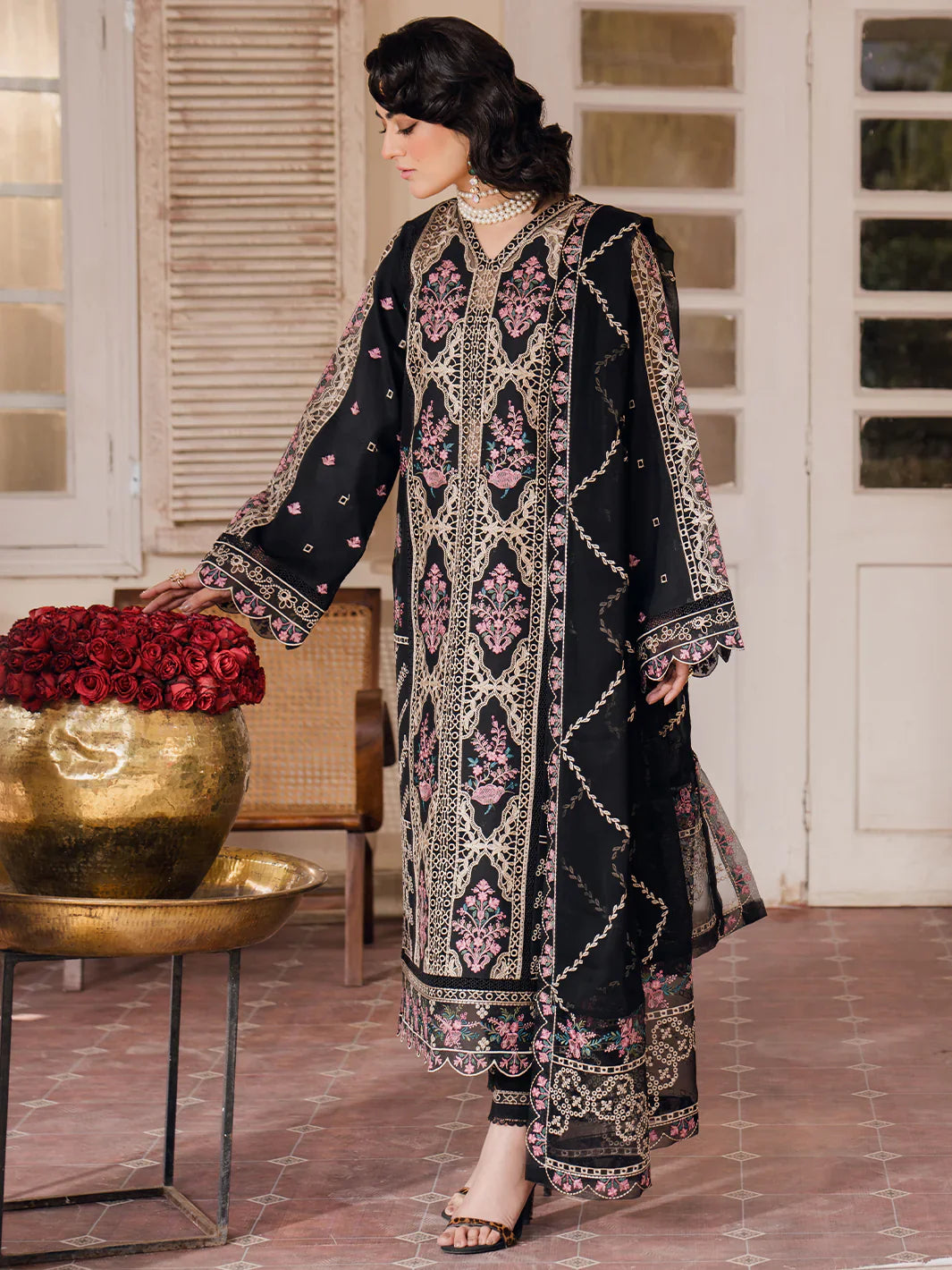 Bin Ilyas | Naqsh Luxury Lawn | Esra - Official Bin Ilyas stockist in UK - Sakeena London
