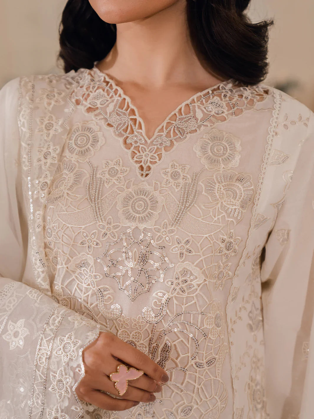 Bin Ilyas | Naqsh Luxury Lawn | Laira - Official Bin Ilyas stockist in UK - Sakeena London