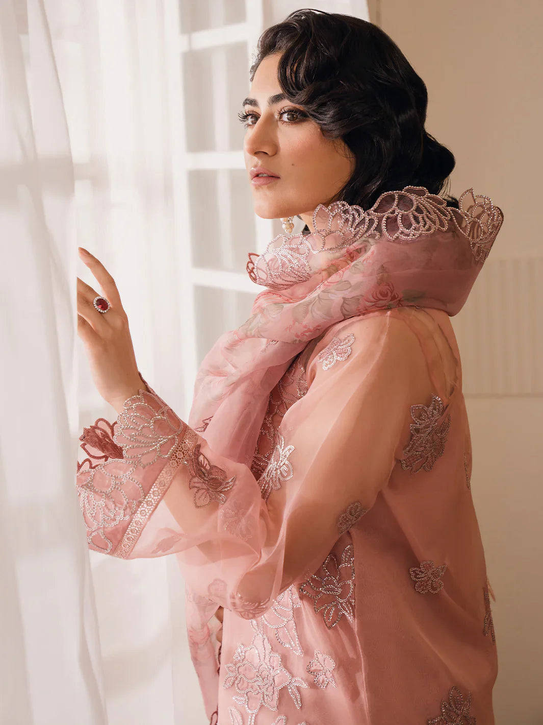 Bin Ilyas | Naqsh Luxury Lawn | Alora - Official Bin Ilyas stockist in UK - Sakeena London