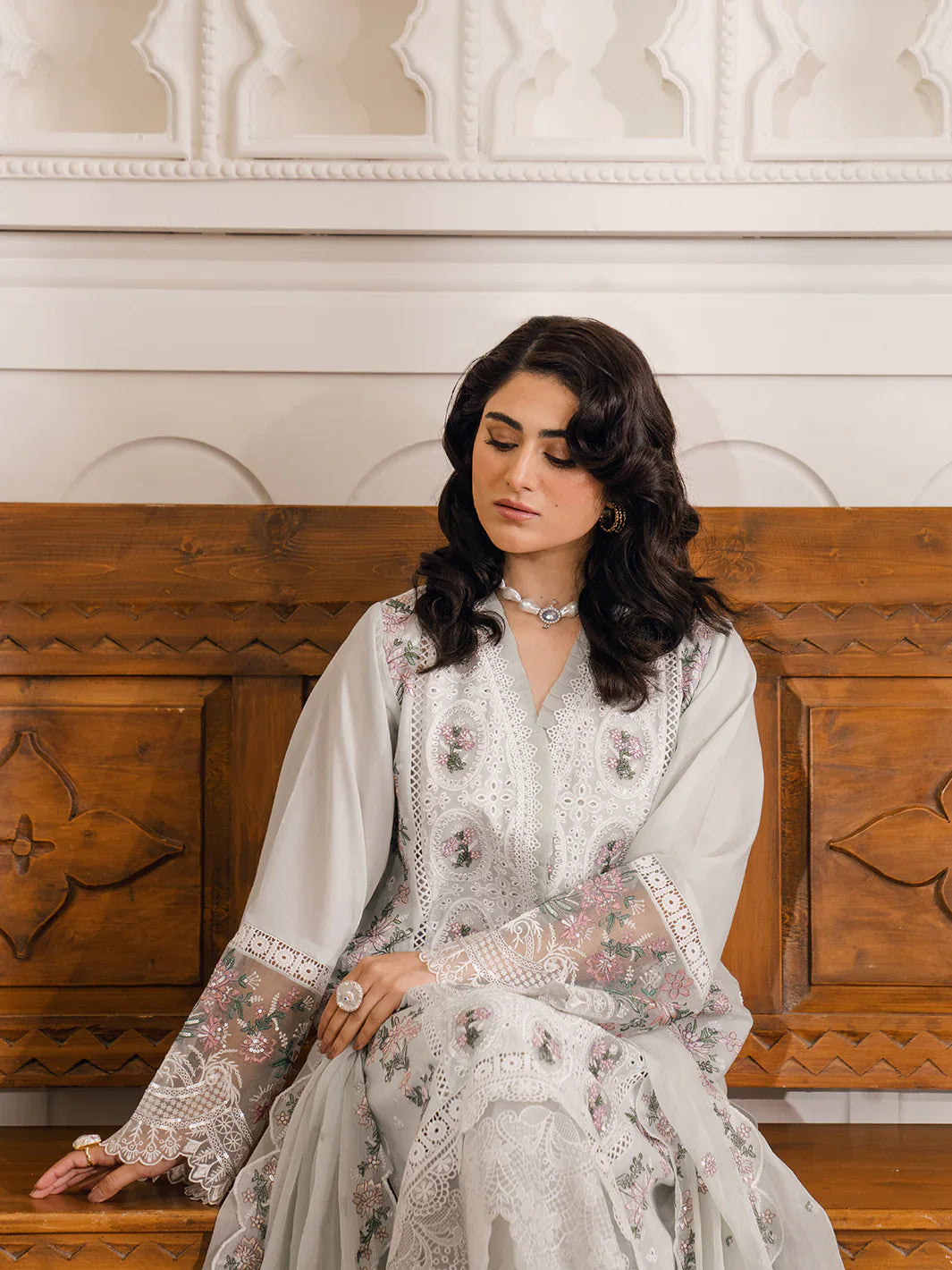 Bin Ilyas | Naqsh Luxury Lawn | Nermine - Official Bin Ilyas stockist in UK - Sakeena London