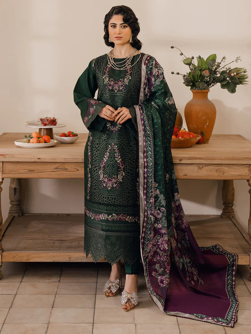 Bin Ilyas | Naqsh Luxury Lawn | Orna - Official Bin Ilyas stockist in UK - Sakeena London