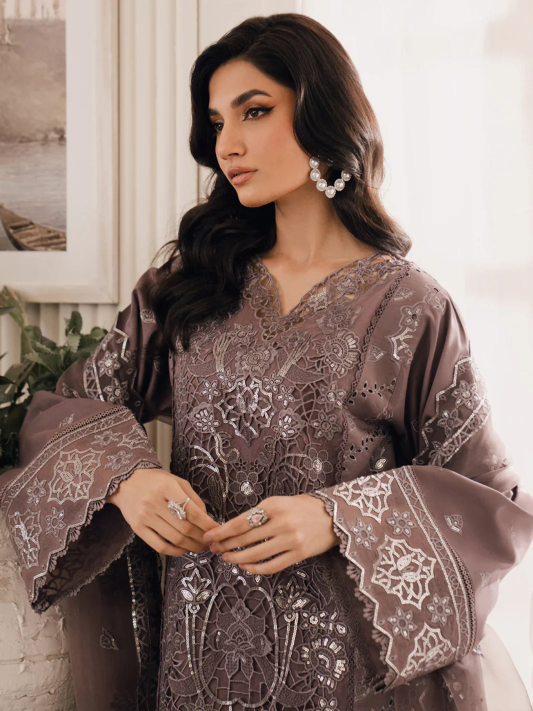 Bin Ilyas | Naqsh Luxury Lawn | Sevgi - Official Bin Ilyas stockist in UK - Sakeena London