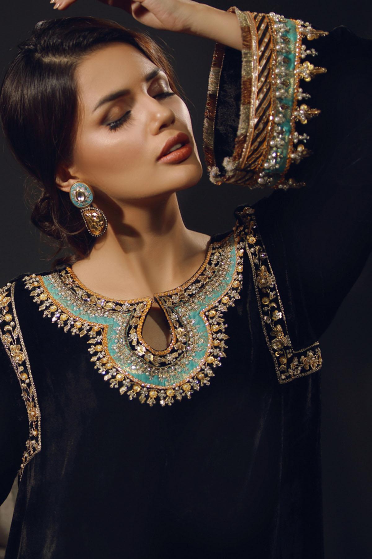 Sana Abbas | Wedding Formals | Noir Gold - Official Sana Abbas stockist in UK - Sakeena London