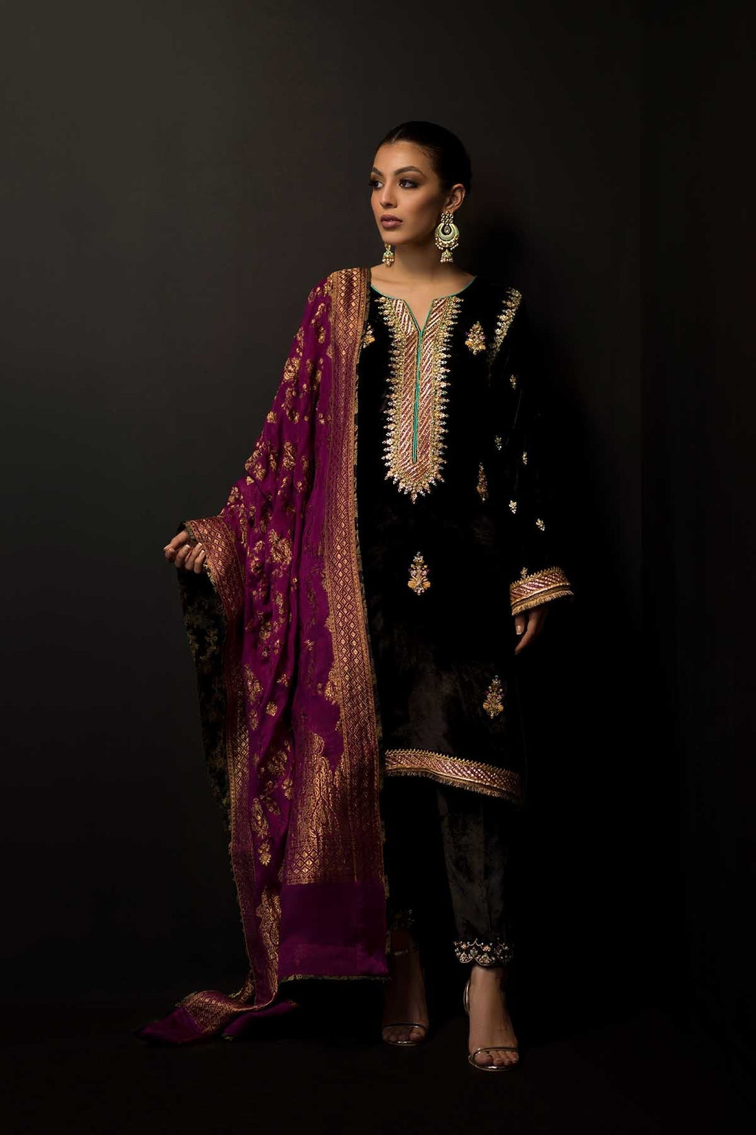Sana Abbas | Wedding Formals | Black Opal - Official Sana Abbas stockist in UK - Sakeena London