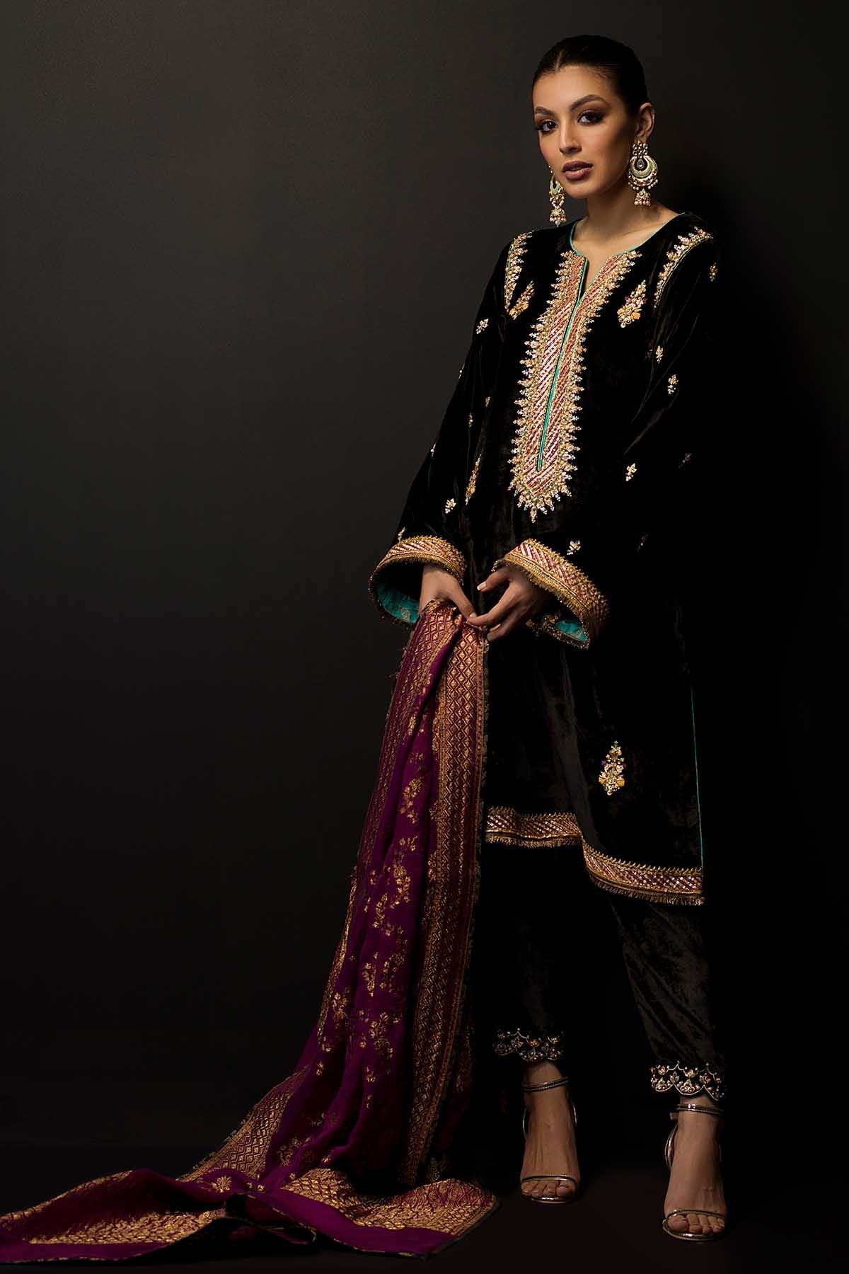 Sana Abbas | Wedding Formals | Black Opal - Official Sana Abbas stockist in UK - Sakeena London