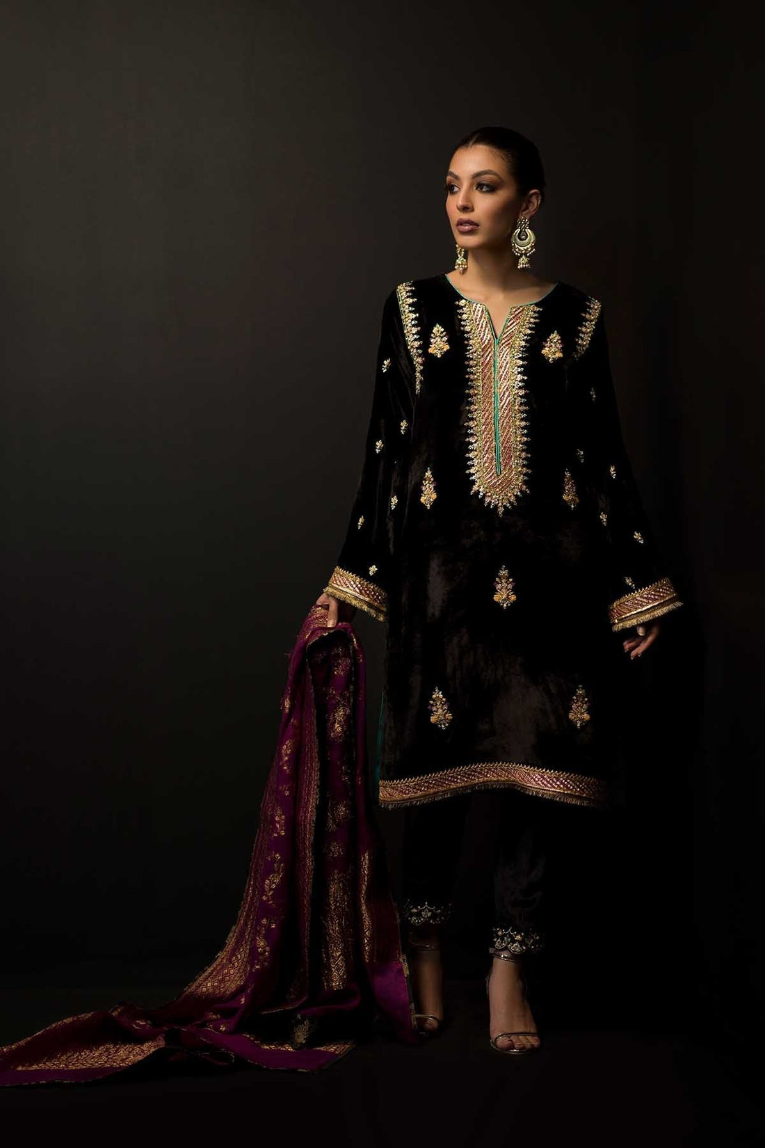 Sana Abbas | Wedding Formals | Black Opal - Official Sana Abbas stockist in UK - Sakeena London