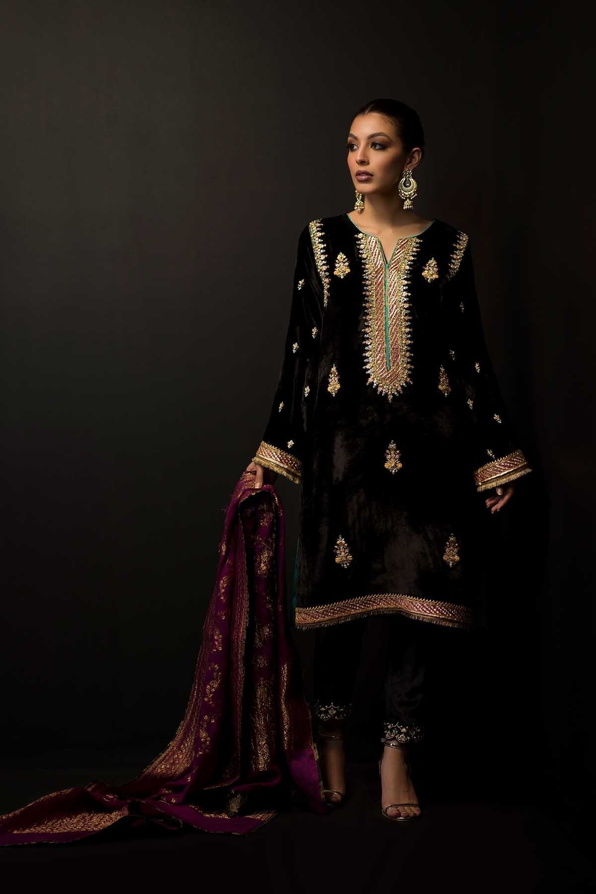 Sana Abbas | Wedding Formals | Black Opal - Official Sana Abbas stockist in UK - Sakeena London