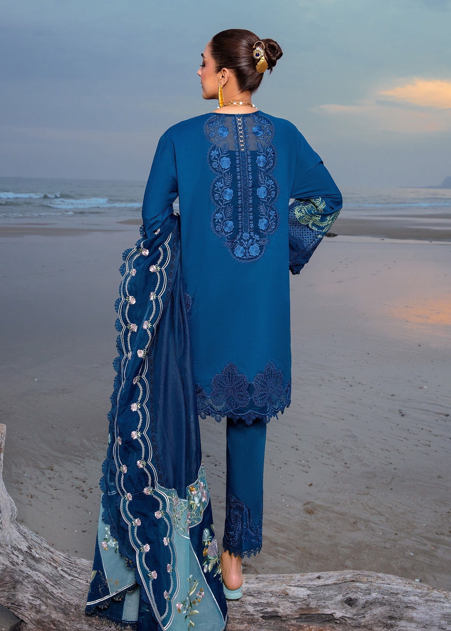 Crimson | Lawn 24 | Ulysses - Midnight - Official Crimson stockist in UK - Sakeena London