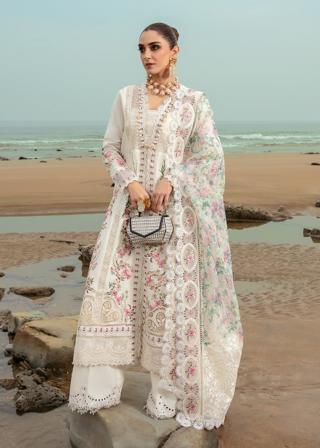 Crimson | Lawn 24 | Dove's Song - Cloud - Official Crimson stockist in UK - Sakeena London