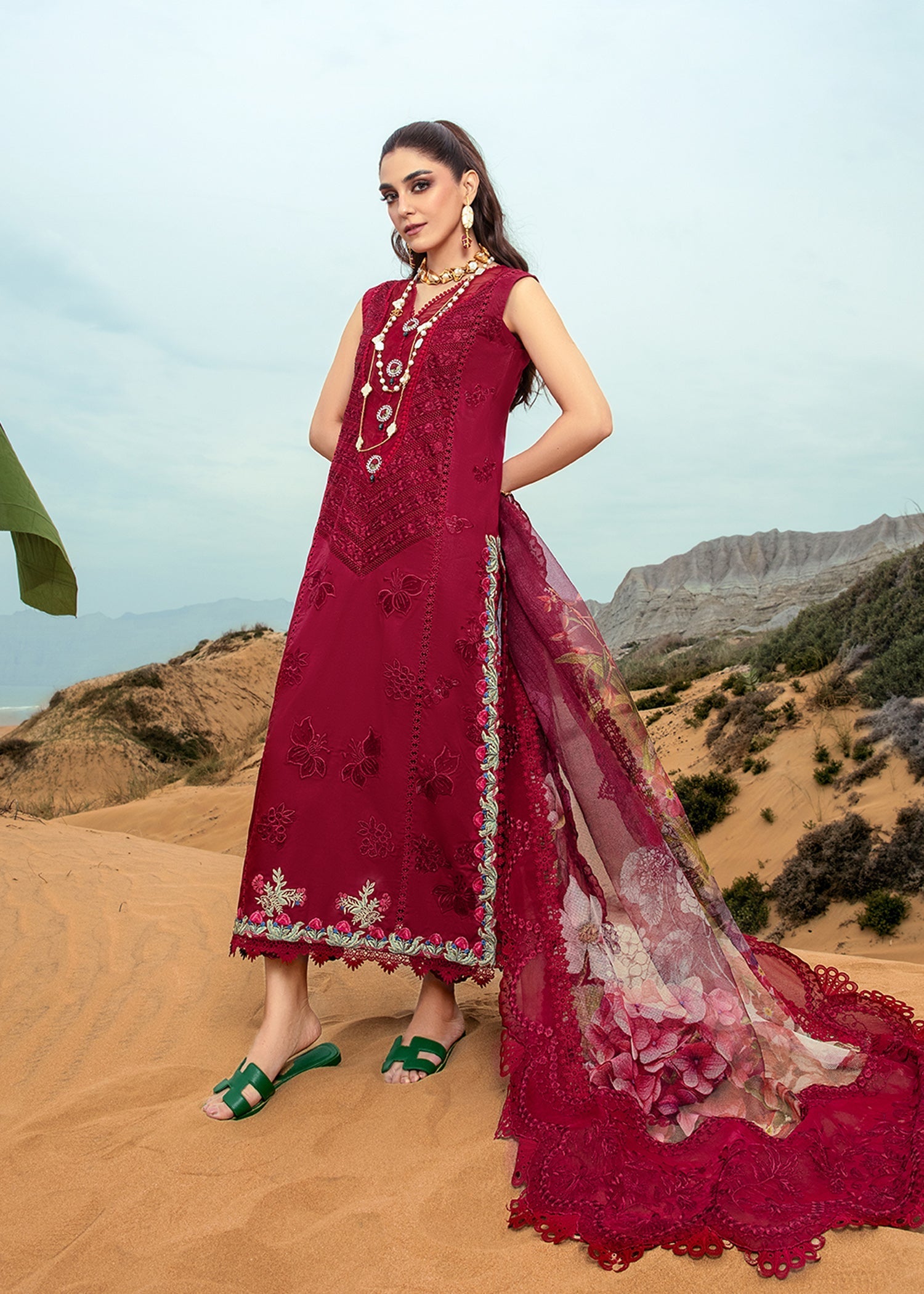 Crimson | Lawn 24 | Lillie de Jong - Cherry - Official Crimson stockist in UK - Sakeena London