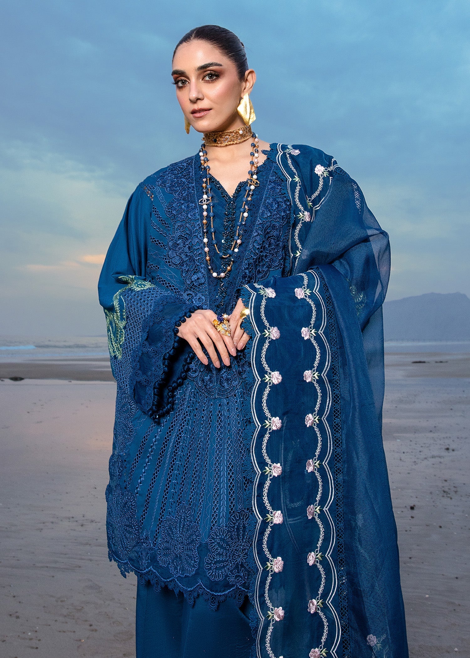 Crimson | Lawn 24 | Ulysses - Midnight - Official Crimson stockist in UK - Sakeena London