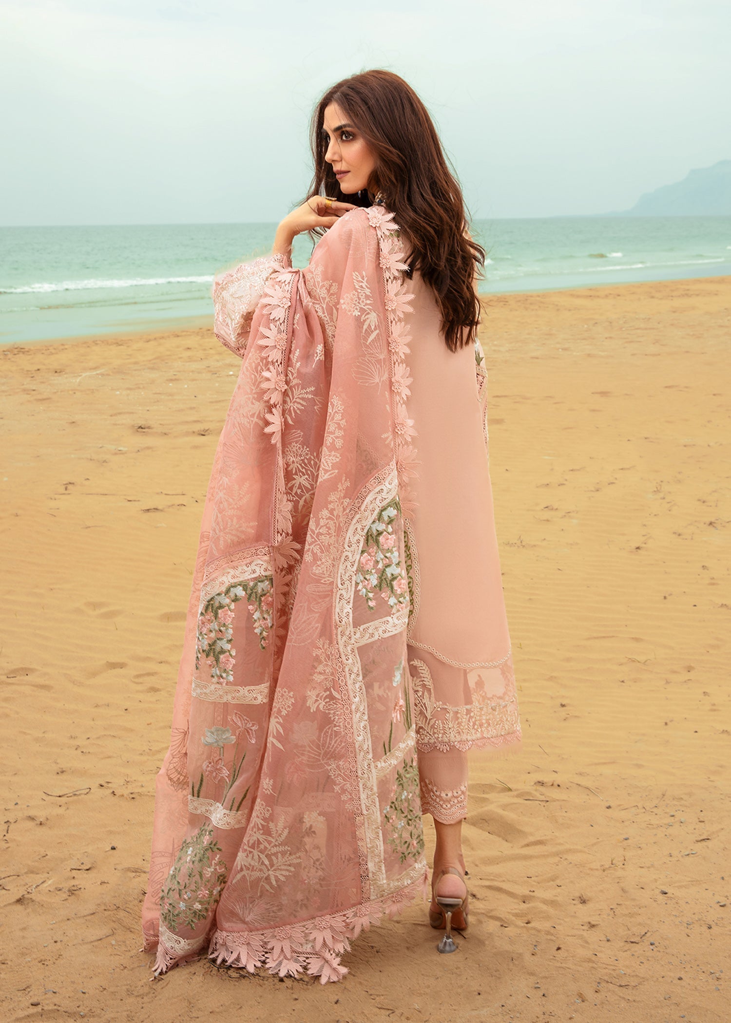 Crimson | Lawn 24 | Winds of Eden - Rose - Official Crimson stockist in UK - Sakeena London
