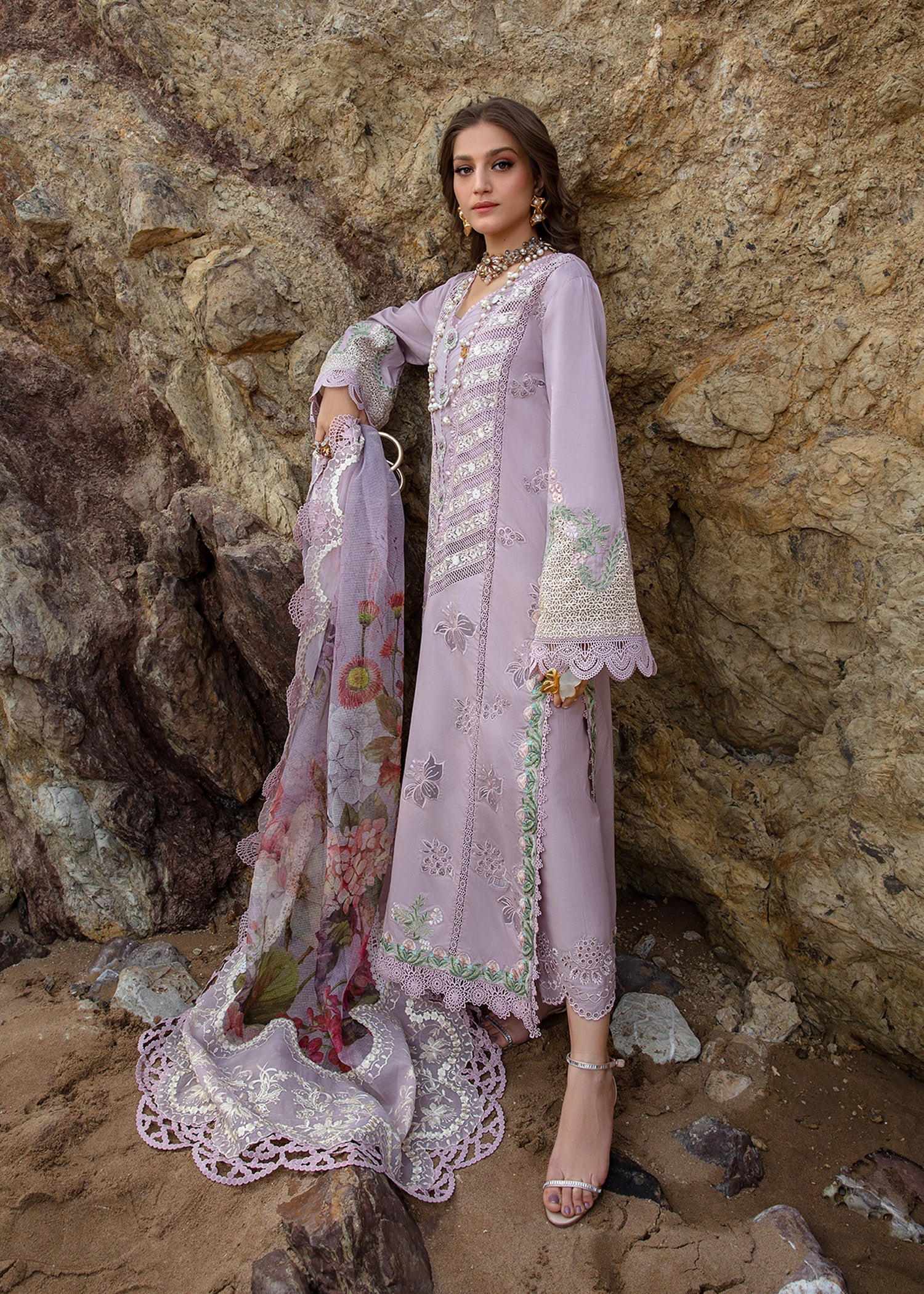Crimson | Lawn 24 | Lillie de Jong - Amethyst - Official Crimson stockist in UK - Sakeena London