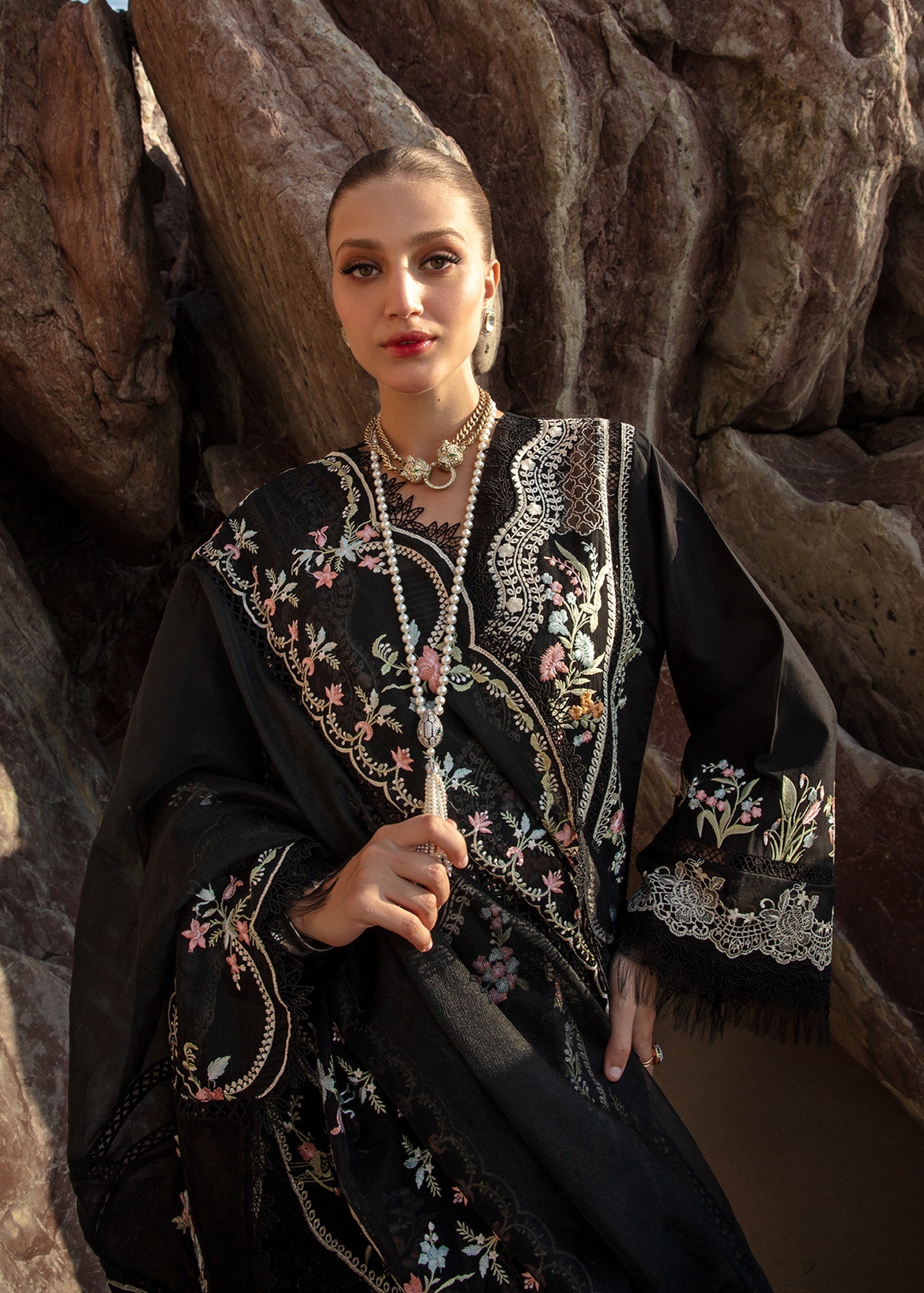 Crimson | Lawn 24 | Lolita - Onyx - Official Crimson stockist in UK - Sakeena London