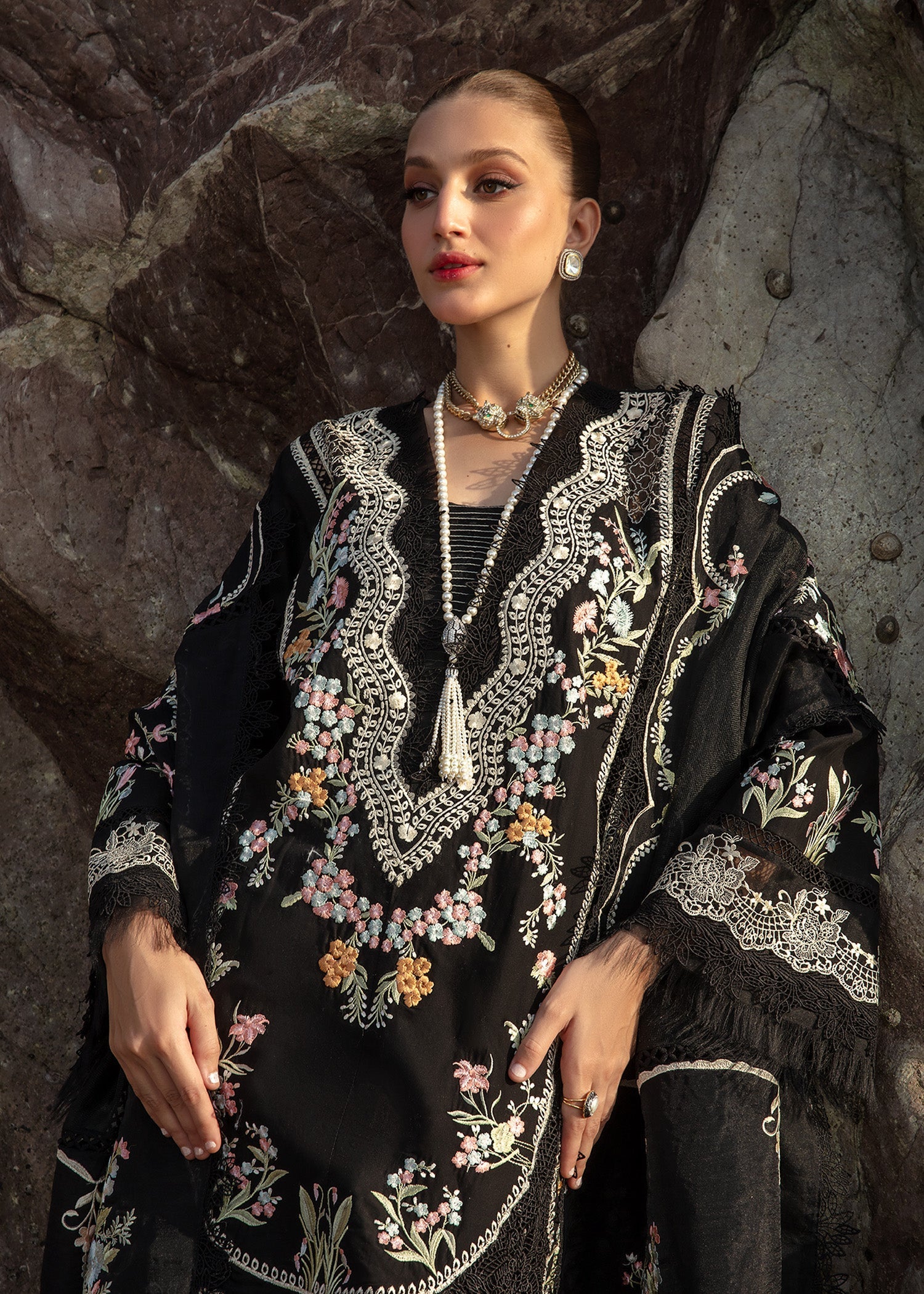 Crimson | Lawn 24 | Lolita - Onyx - Official Crimson stockist in UK - Sakeena London