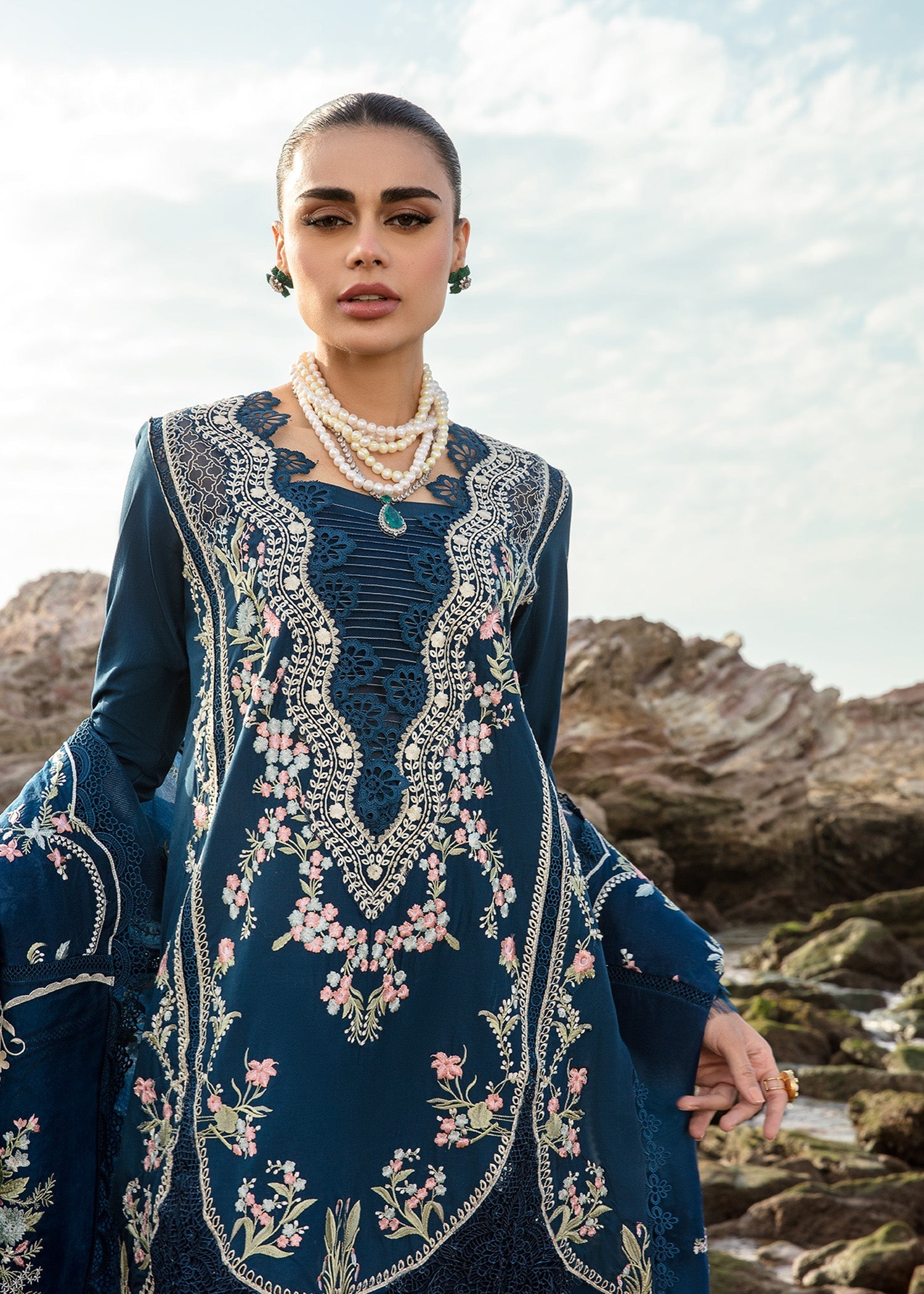 Crimson | Lawn 24 | Lolita - Lapis - Official Crimson stockist in UK - Sakeena London