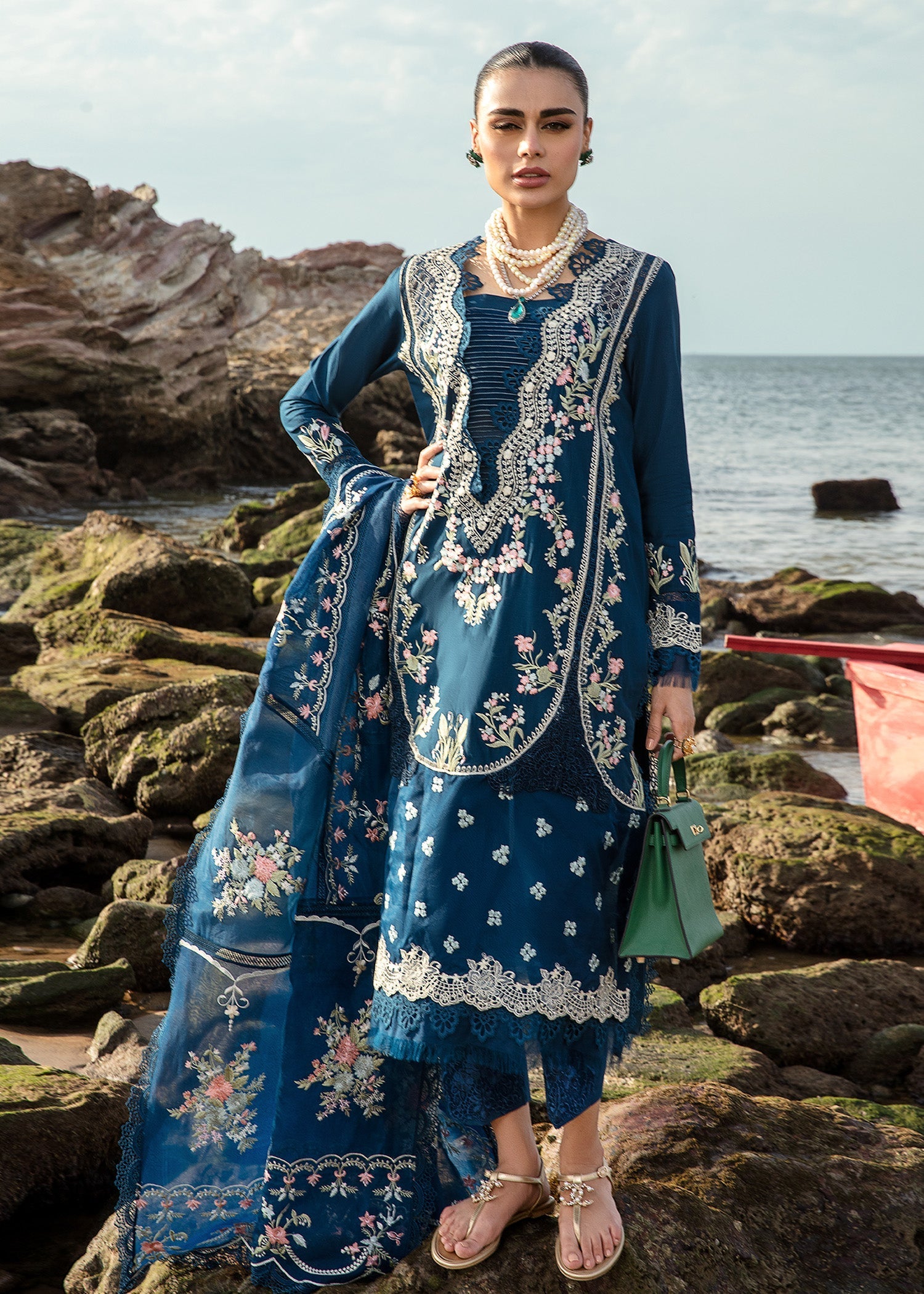Crimson | Lawn 24 | Lolita - Lapis - Official Crimson stockist in UK - Sakeena London