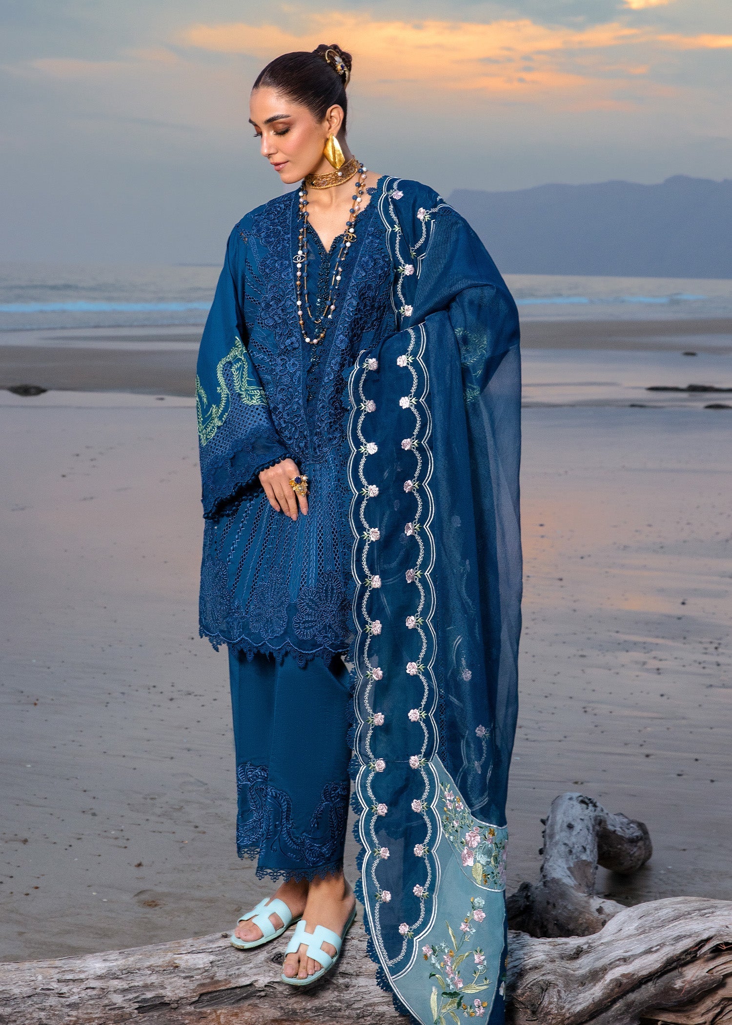 Crimson | Lawn 24 | Ulysses - Midnight - Official Crimson stockist in UK - Sakeena London