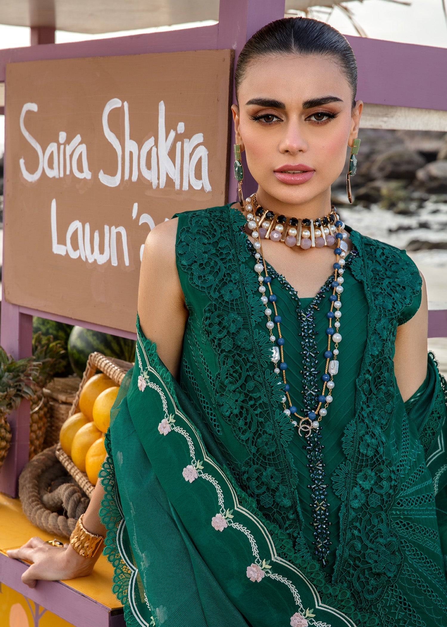 Crimson | Lawn 24 | Ulysses - Seaweed - Official Crimson stockist in UK - Sakeena London