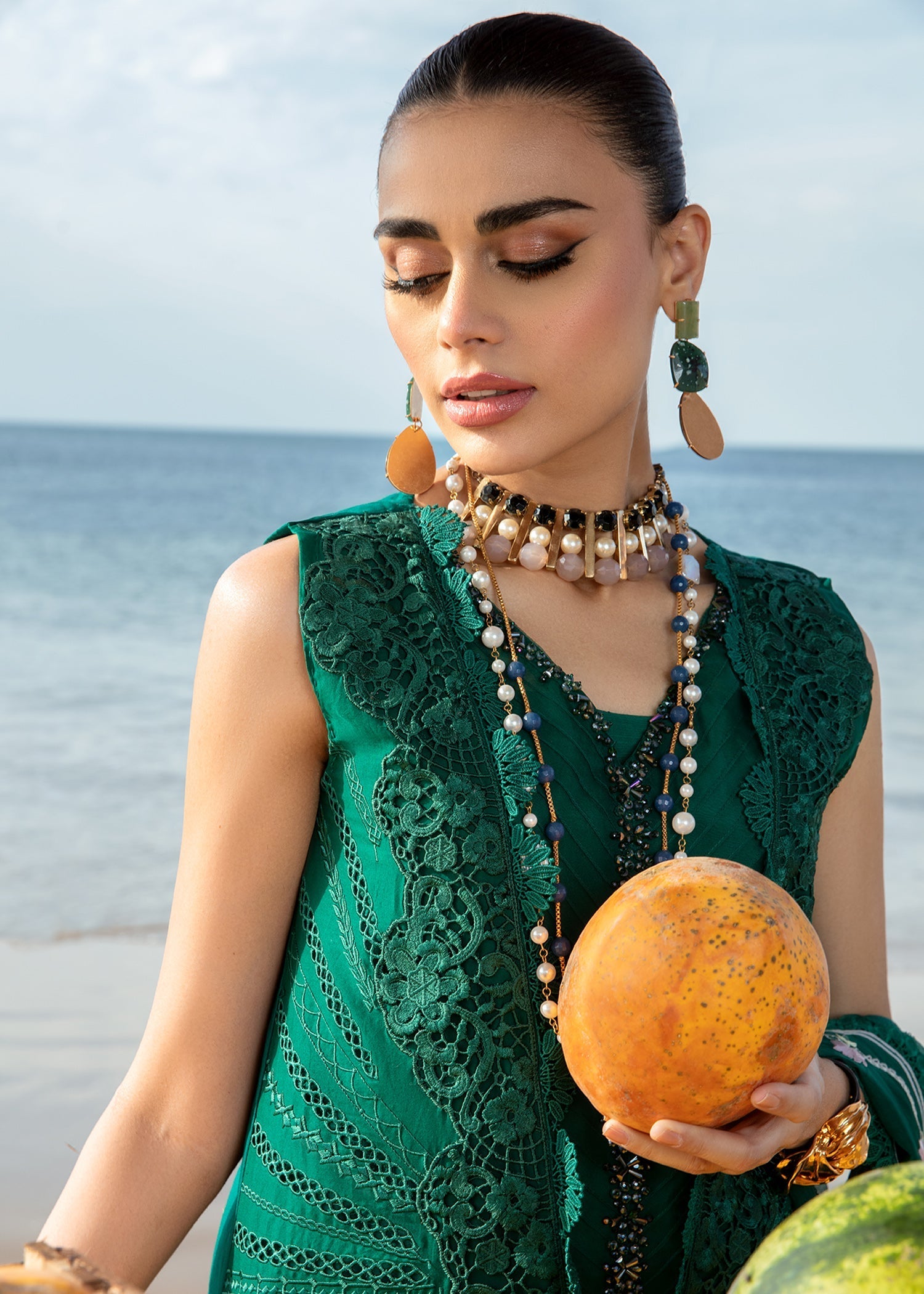 Crimson | Lawn 24 | Ulysses - Seaweed - Official Crimson stockist in UK - Sakeena London