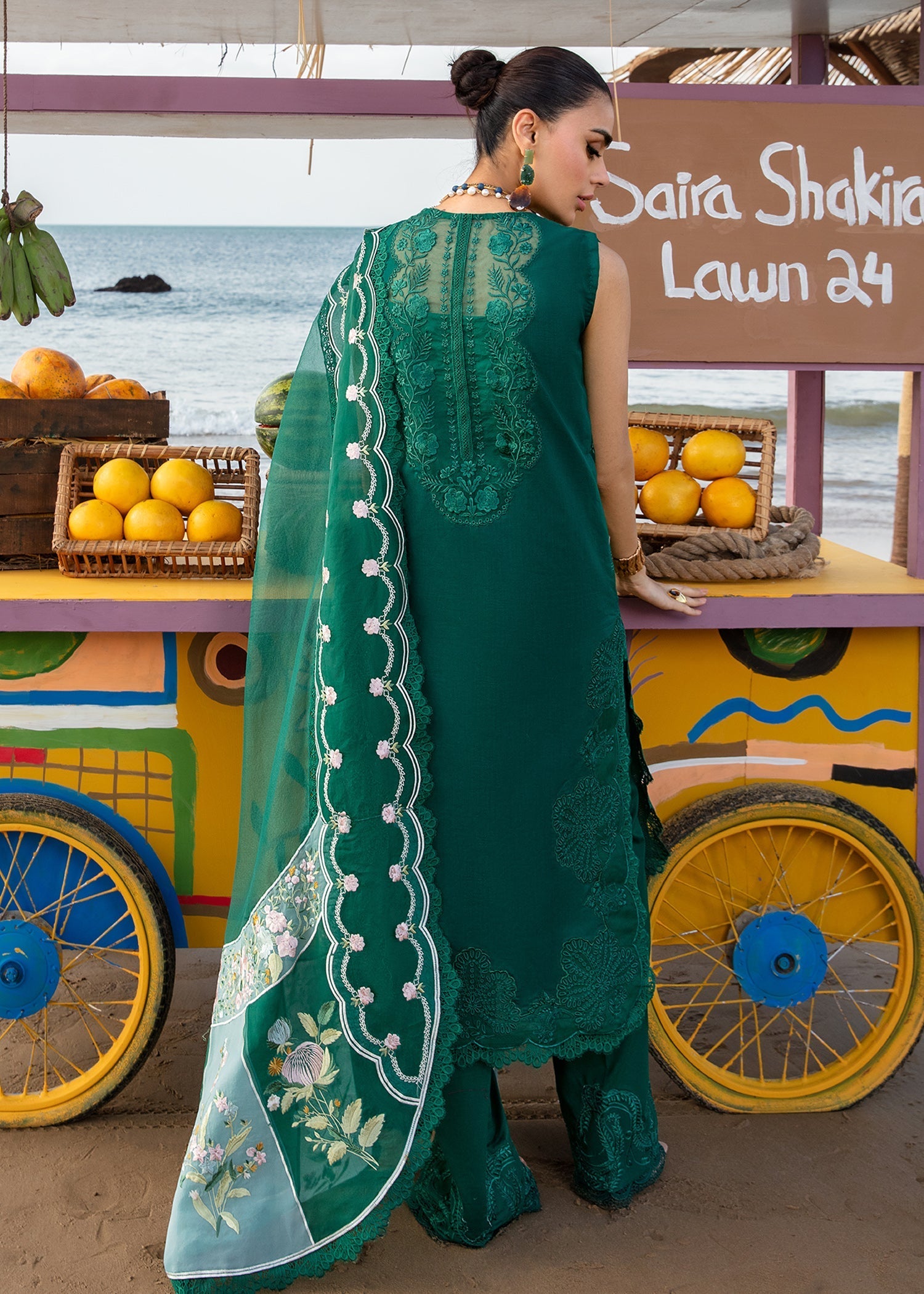 Crimson | Lawn 24 | Ulysses - Seaweed - Official Crimson stockist in UK - Sakeena London