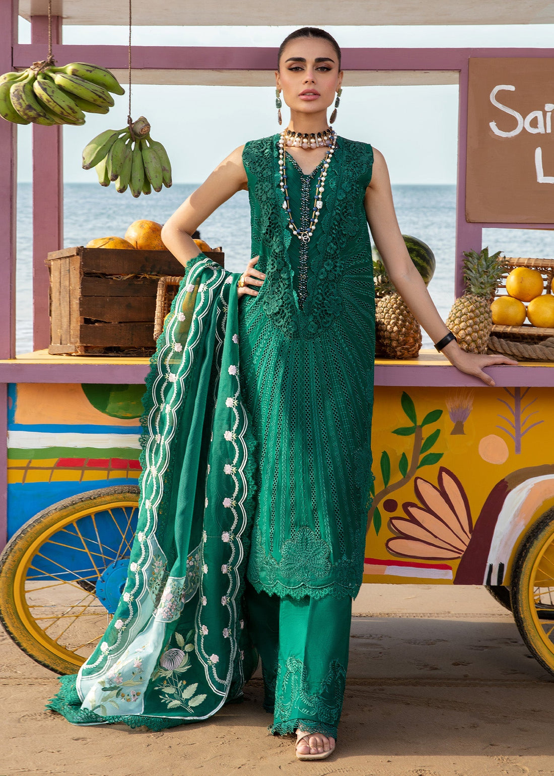 Crimson | Lawn 24 | Ulysses - Seaweed - Official Crimson stockist in UK - Sakeena London