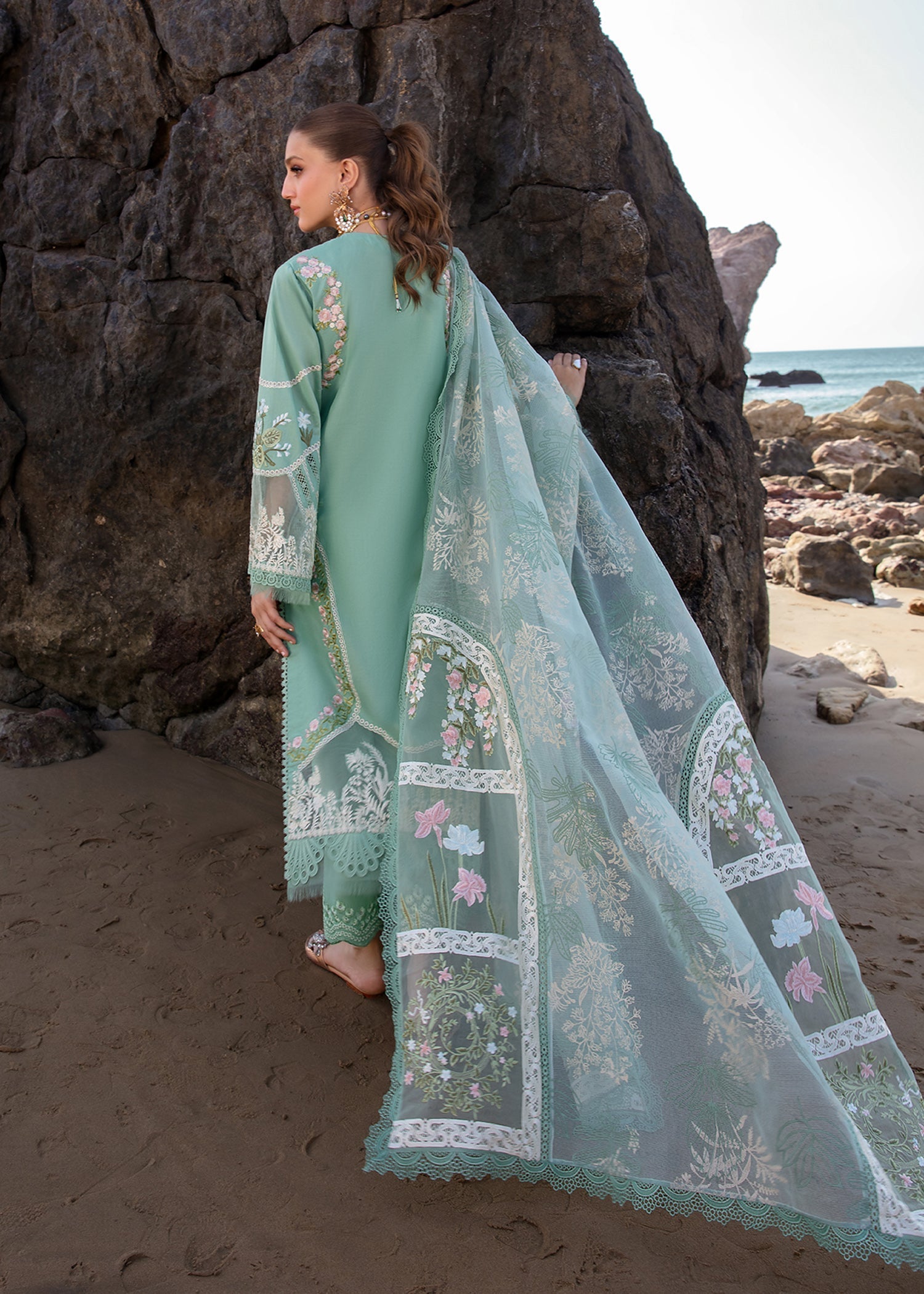 Crimson | Lawn 24 | Winds of Eden - Jade - Official Crimson stockist in UK - Sakeena London