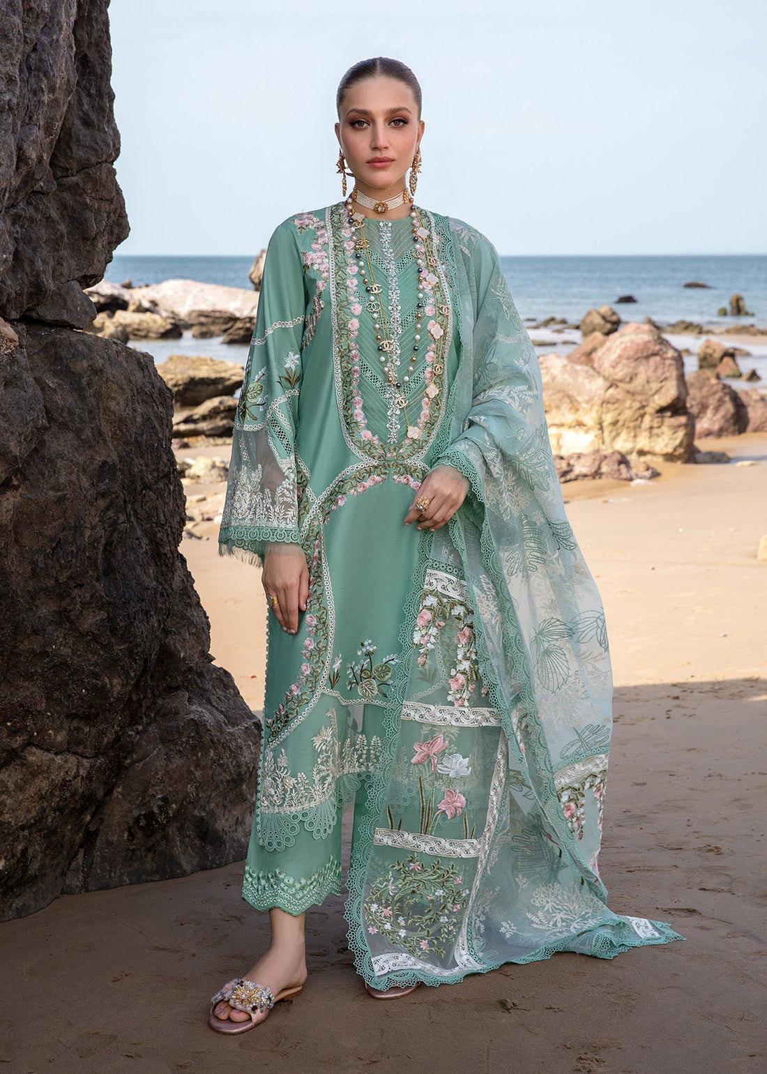 Crimson | Lawn 24 | Winds of Eden - Jade - Official Crimson stockist in UK - Sakeena London
