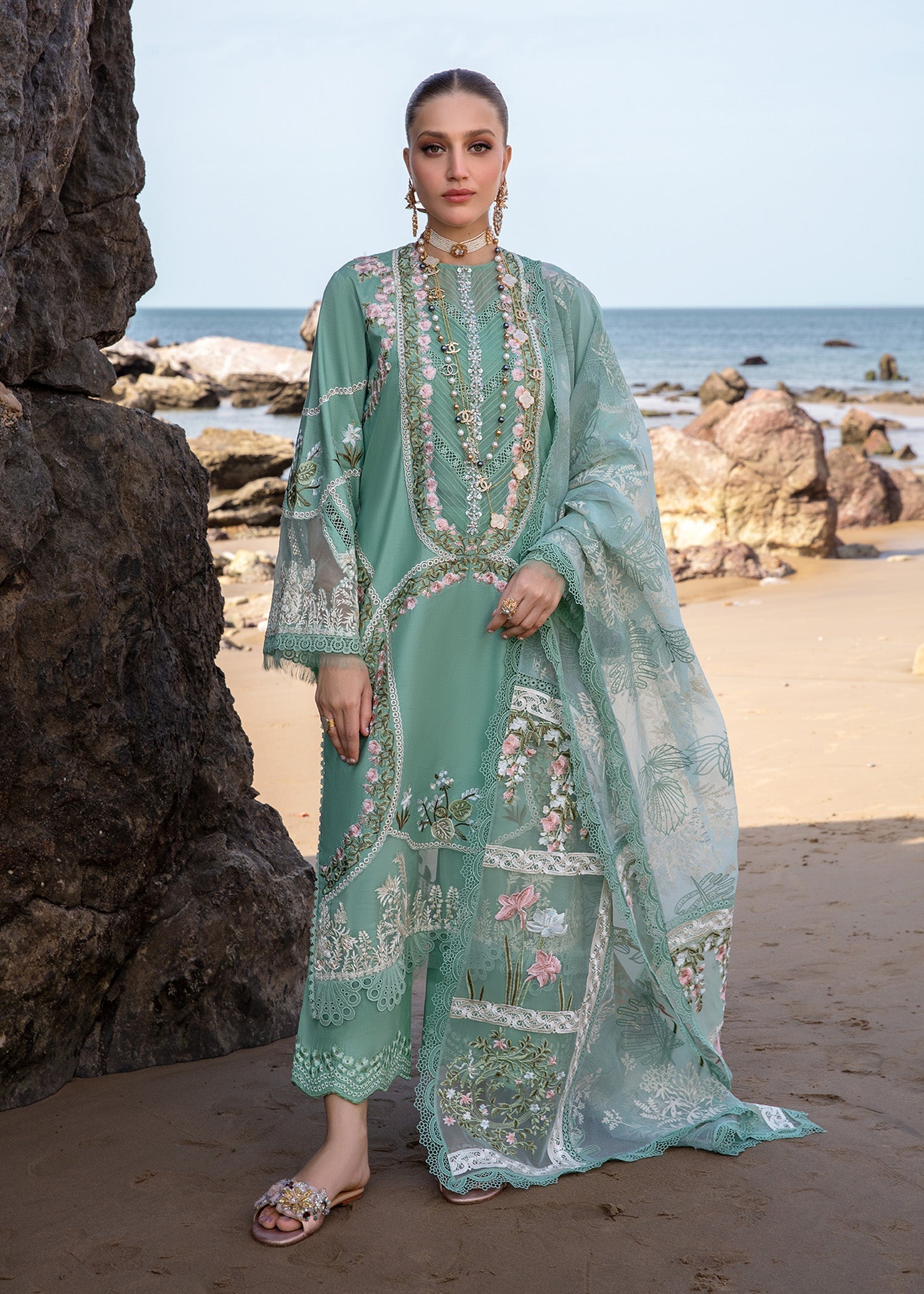 Crimson | Lawn 24 | Winds of Eden - Jade - Official Crimson stockist in UK - Sakeena London