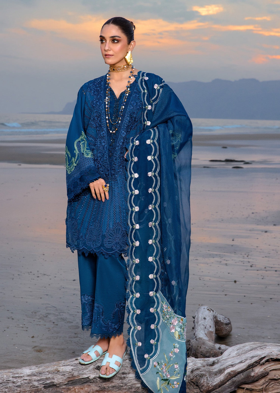 Crimson | Lawn 24 | Ulysses - Midnight - Official Crimson stockist in UK - Sakeena London