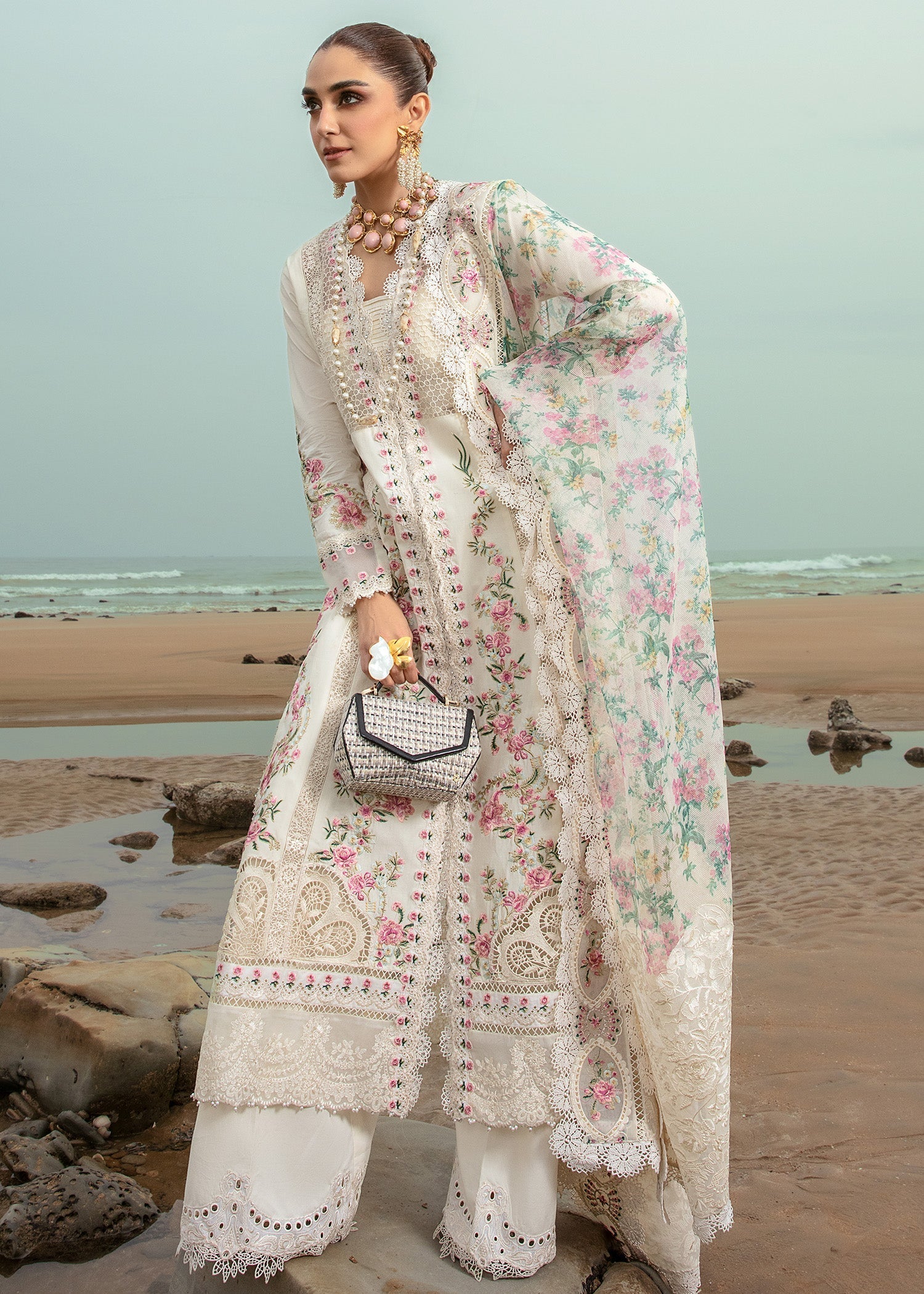 Crimson | Lawn 24 | Dove's Song - Cloud - Official Crimson stockist in UK - Sakeena London