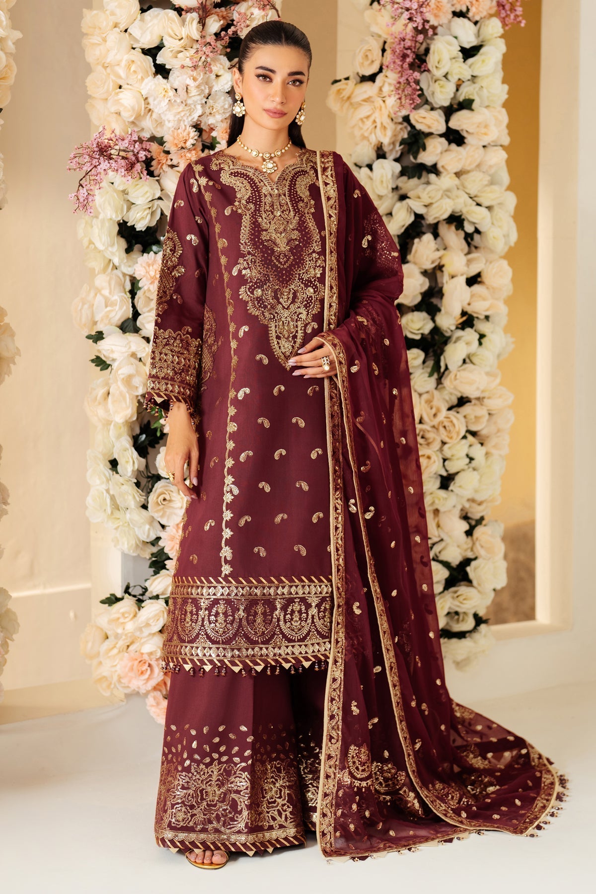 Alizeh | Luxury Raw Silk | AF-RS-01-SALSA - Official Alizeh stockist in UK - Sakeena London