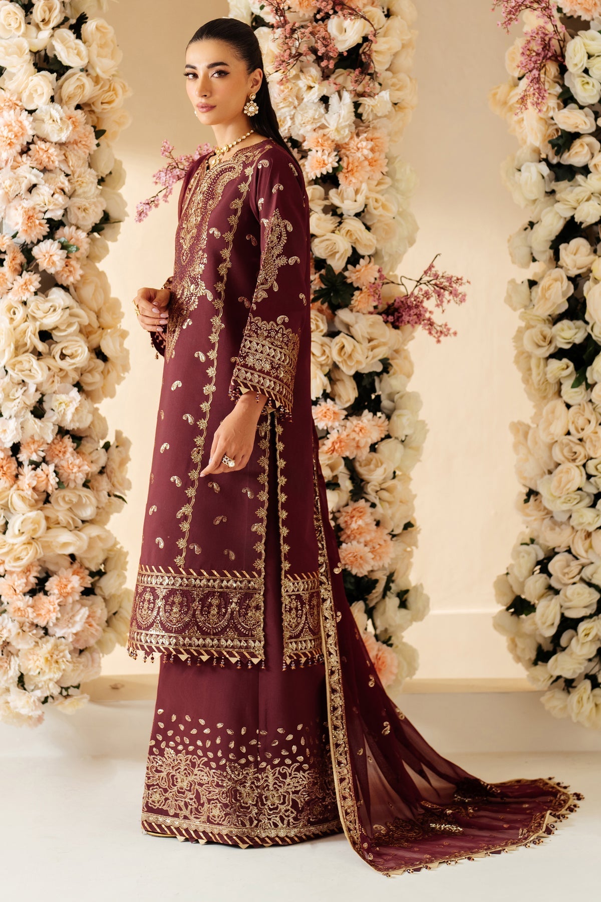 Alizeh | Luxury Raw Silk | AF-RS-01-SALSA - Official Alizeh stockist in UK - Sakeena London