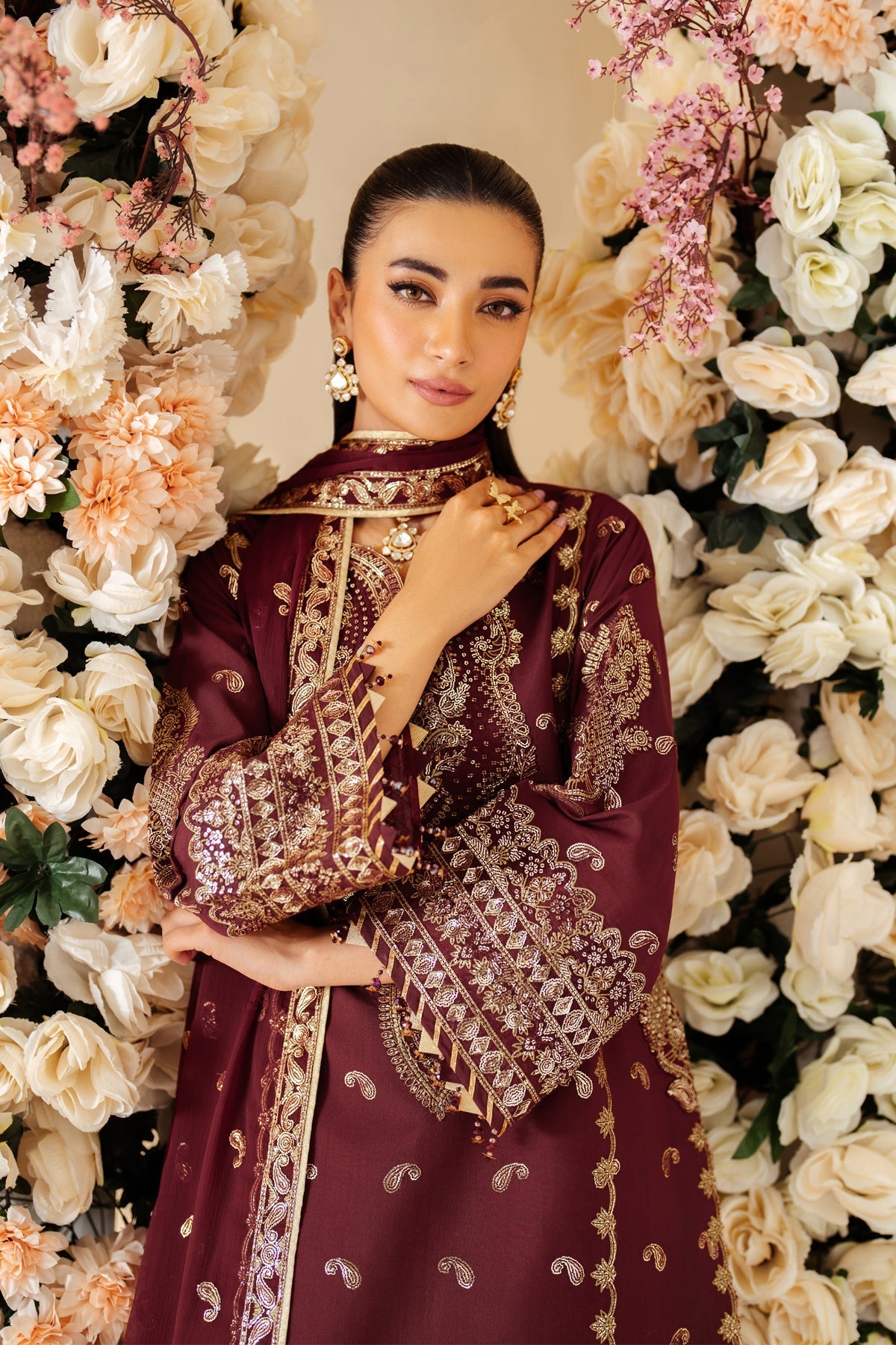 Alizeh | Luxury Raw Silk | AF-RS-01-SALSA - Official Alizeh stockist in UK - Sakeena London