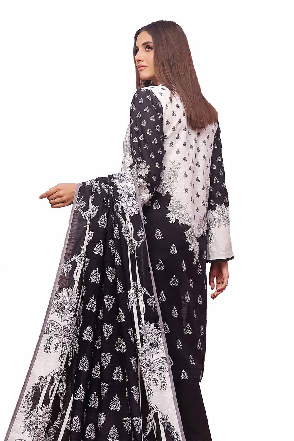 Gul Ahmed | Winter Collection 24 | Khaddar Suit SD-42101 - Official Gul Ahmed stockist in UK - Sakeena London
