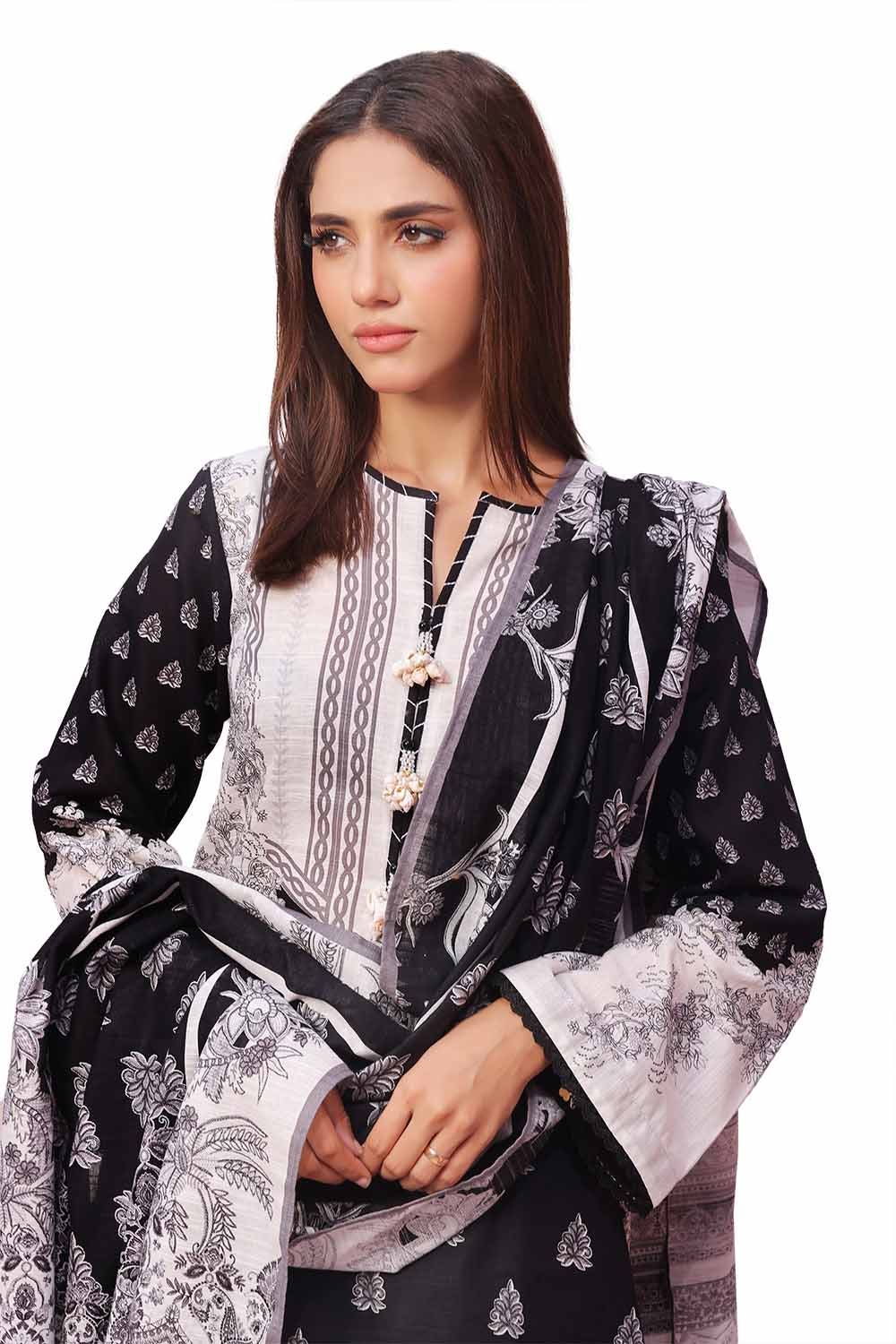 Gul Ahmed | Winter Collection 24 | Khaddar Suit SD-42101 - Official Gul Ahmed stockist in UK - Sakeena London