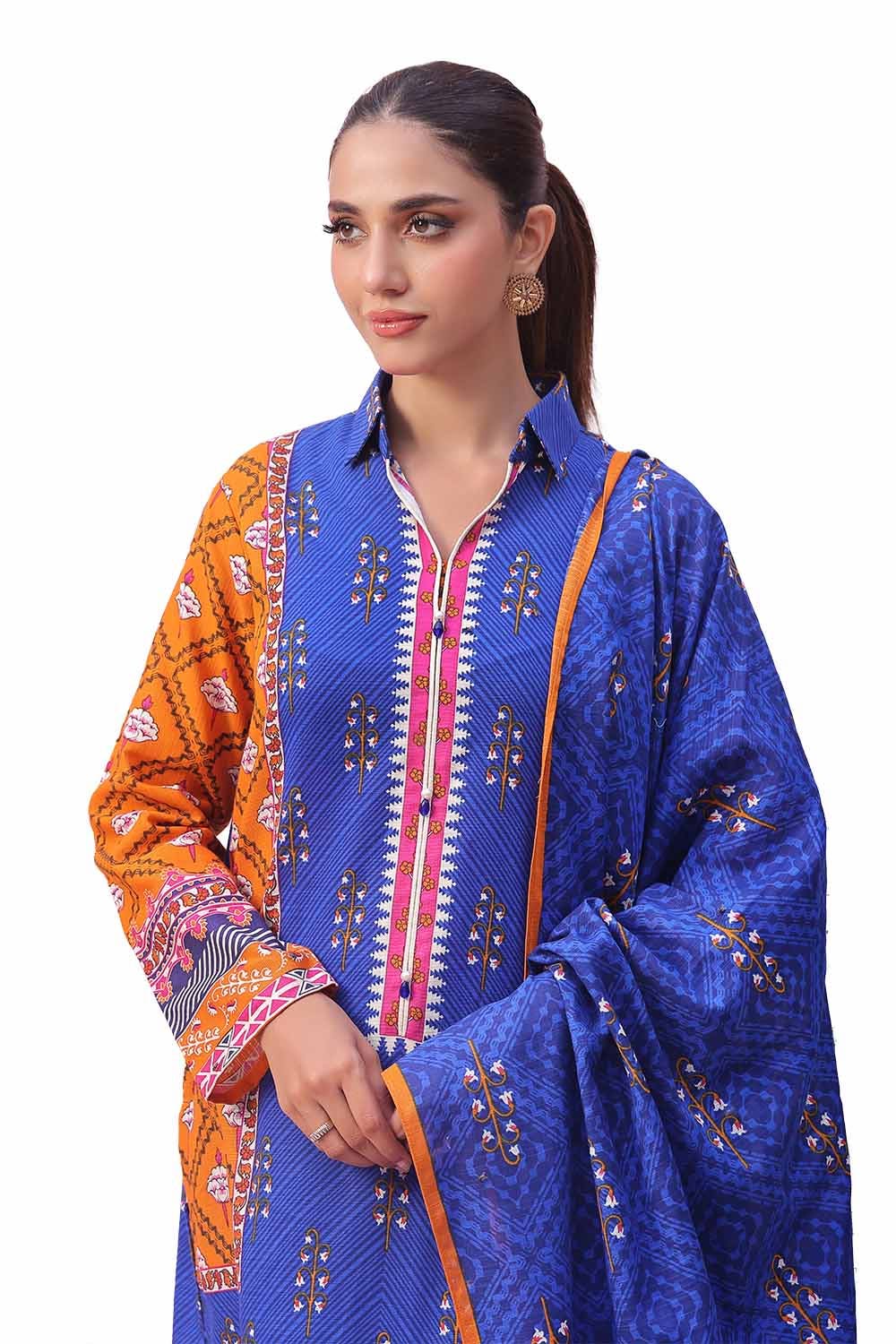 Gul Ahmed | Winter Collection 24 | Khaddar Suit SD-42113 - Official Gul Ahmed stockist in UK - Sakeena London