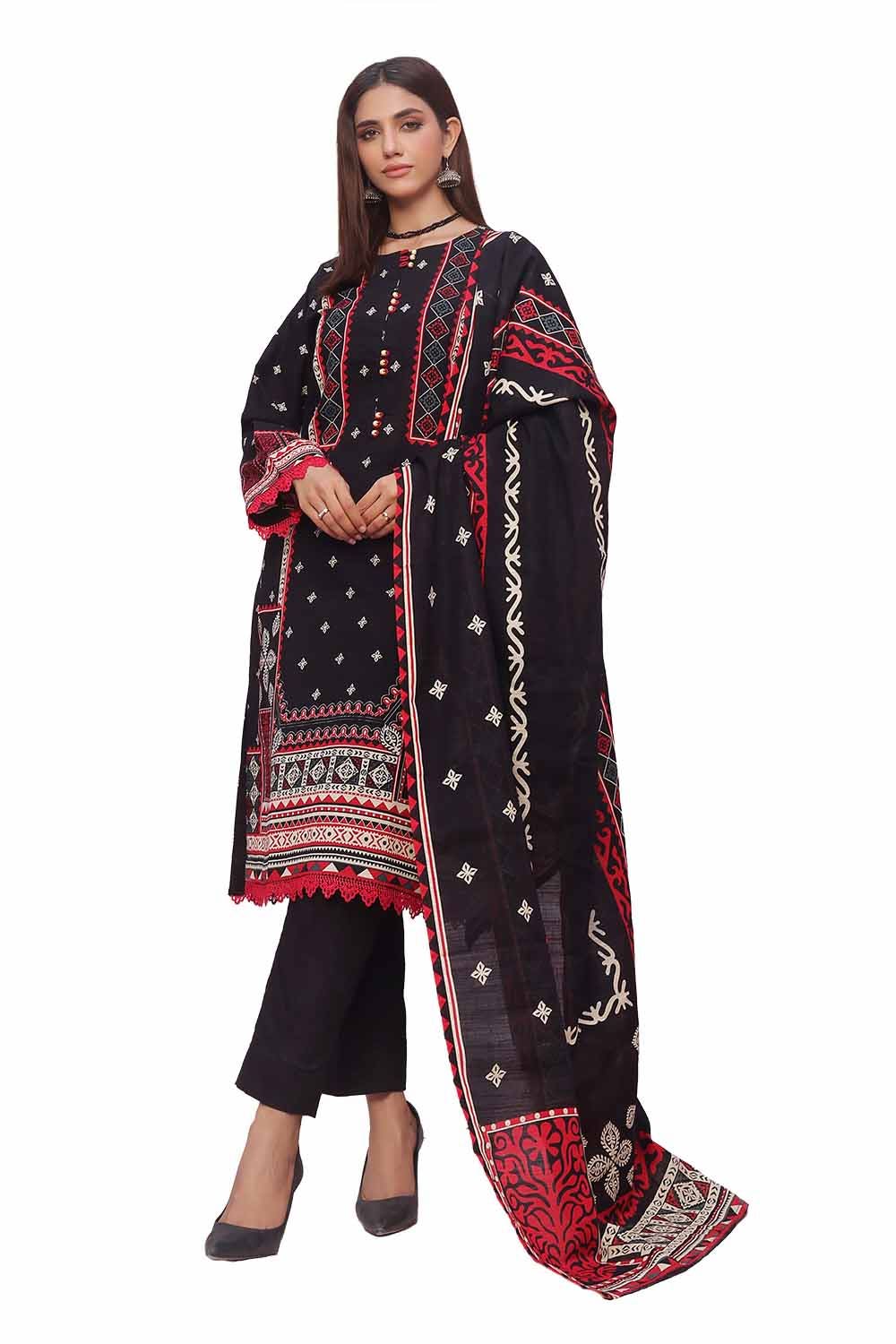 Gul Ahmed | Winter Collection 24 | Khaddar Suit SD-42119 - Official Gul Ahmed stockist in UK - Sakeena London