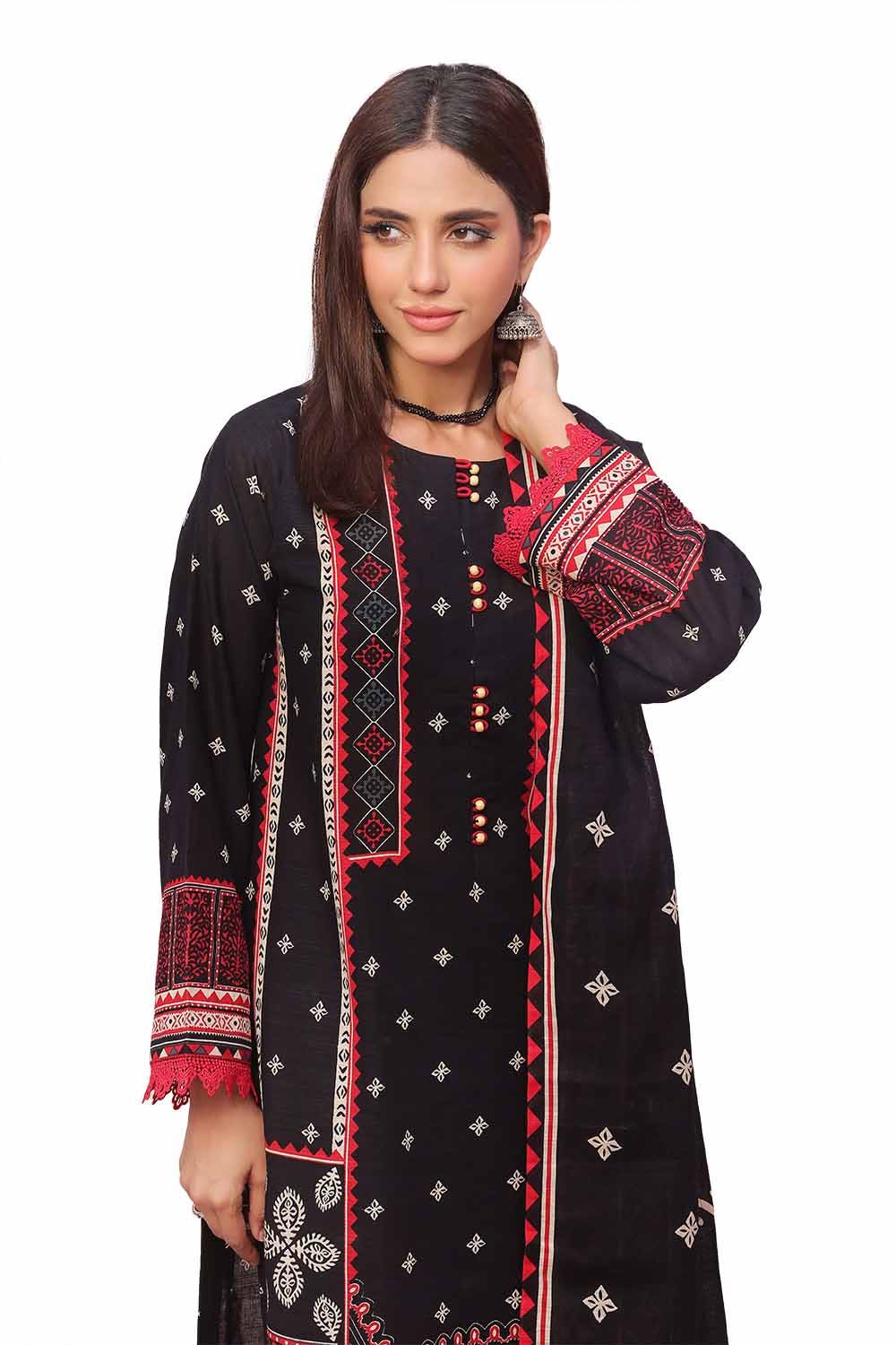 Gul Ahmed | Winter Collection 24 | Khaddar Suit SD-42119 - Official Gul Ahmed stockist in UK - Sakeena London