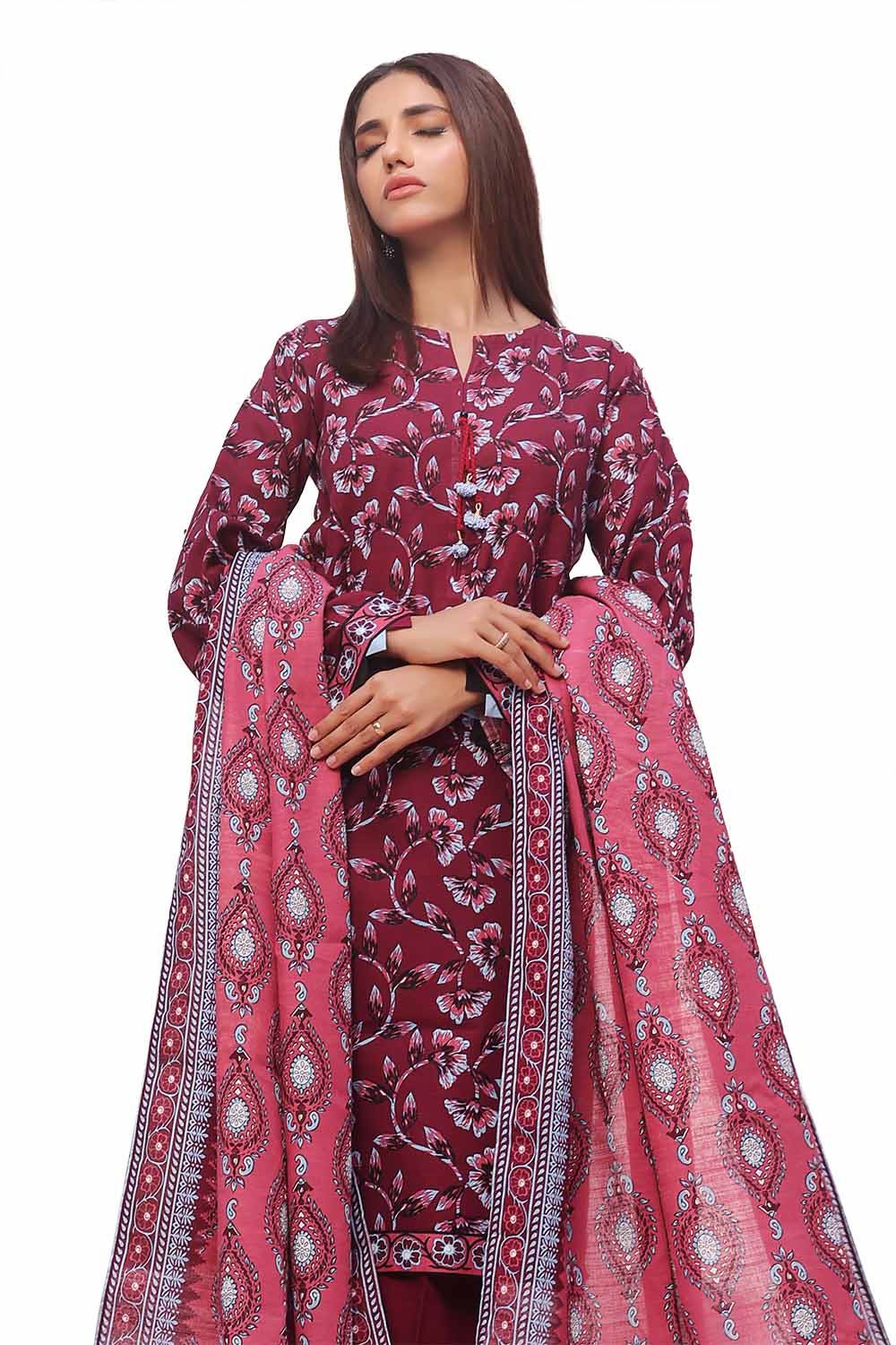 Gul Ahmed | Winter Collection 24 | Khaddar Suit SD-42133 - Official Gul Ahmed stockist in UK - Sakeena London