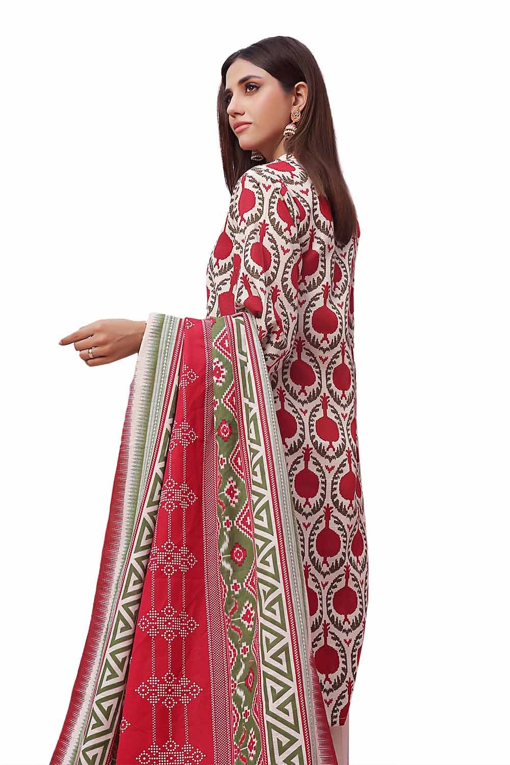 Gul Ahmed | Winter Collection 24 | Khaddar Suit SD-42140 - Official Gul Ahmed stockist in UK - Sakeena London