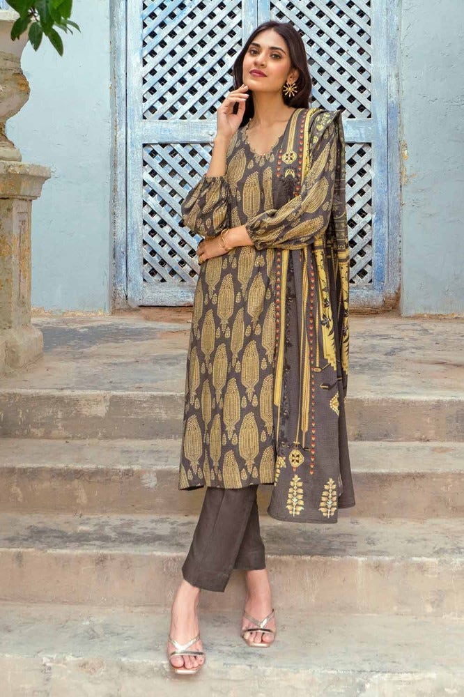 Gul Ahmed | Winter Collection 24 | Suit LT-32023 A - Official Gul Ahmed stockist in UK - Sakeena London