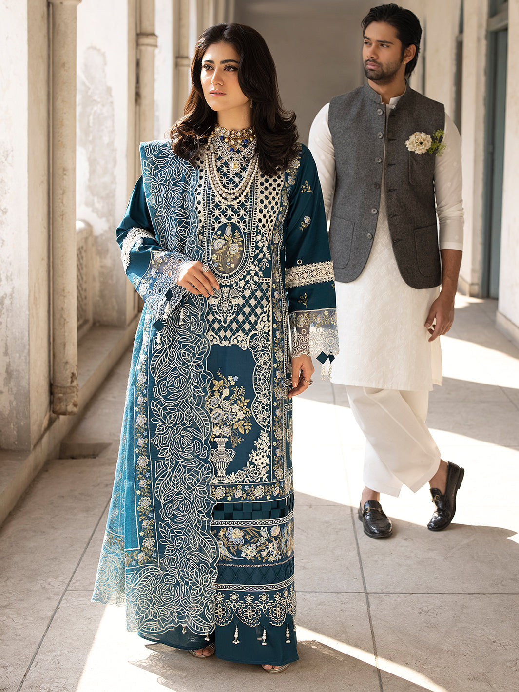 Mahnur | Mahrukh Luxury Lawn 24 | SERENE - Official Mahnur stockist in UK - Sakeena London