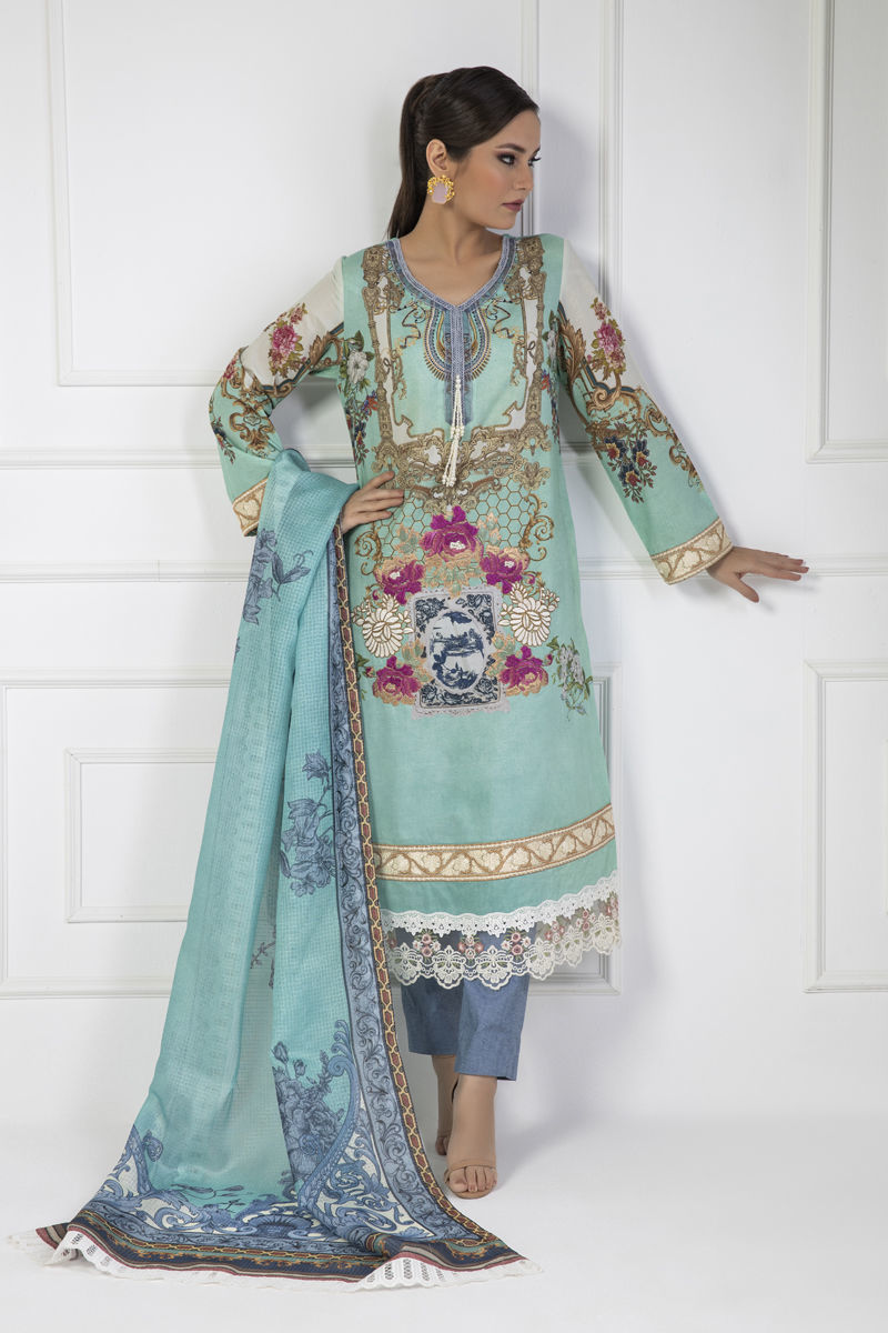 Shamaeel Ansari | Lawn 24 | LV112 - Official Shamaeel Ansari stockist in UK - Sakeena London