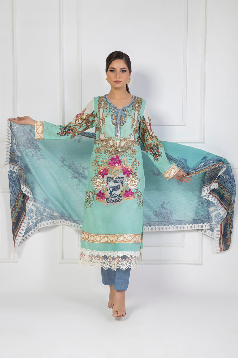 Shamaeel Ansari | Lawn 24 | LV112 - Official Shamaeel Ansari stockist in UK - Sakeena London