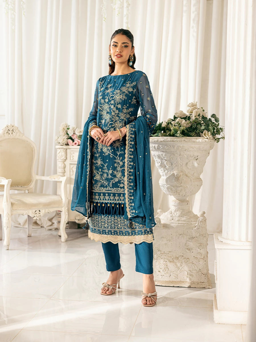 Salitex | Signature Festive Chiffon | SUNS7CH032UT - Official Salitex stockist in UK - Sakeena London