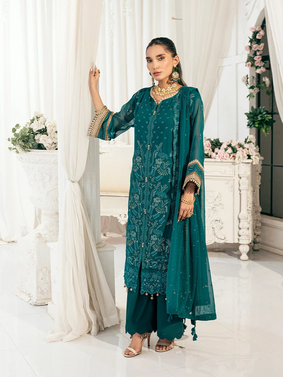 Salitex | Signature Festive Chiffon | SUNS7CH045UT - Official Salitex stockist in UK - Sakeena London