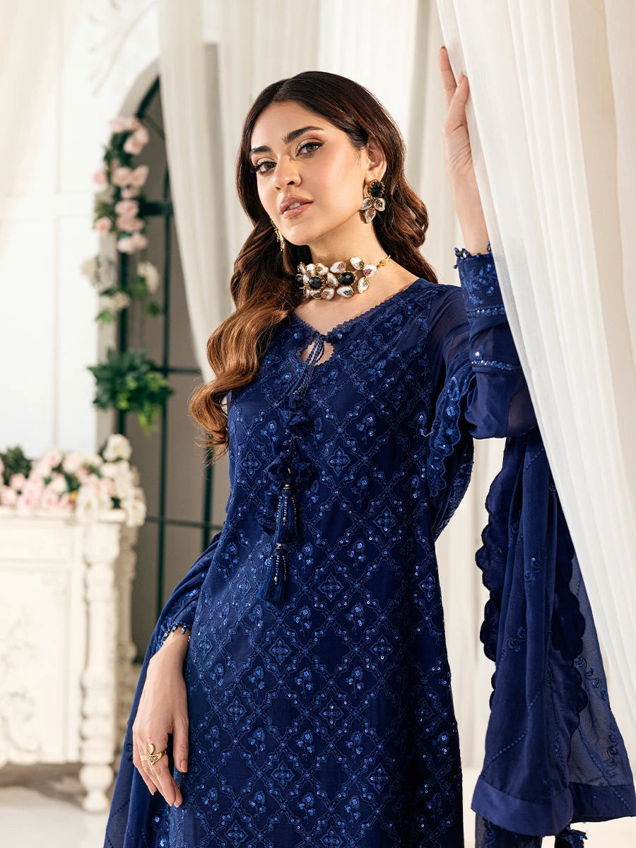 Salitex | Signature Festive Chiffon | SUNS7CH042UT - Official Salitex stockist in UK - Sakeena London