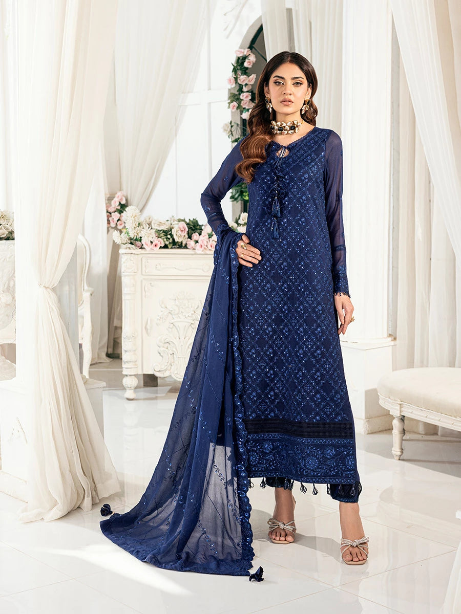 Salitex | Signature Festive Chiffon | SUNS7CH042UT - Official Salitex stockist in UK - Sakeena London